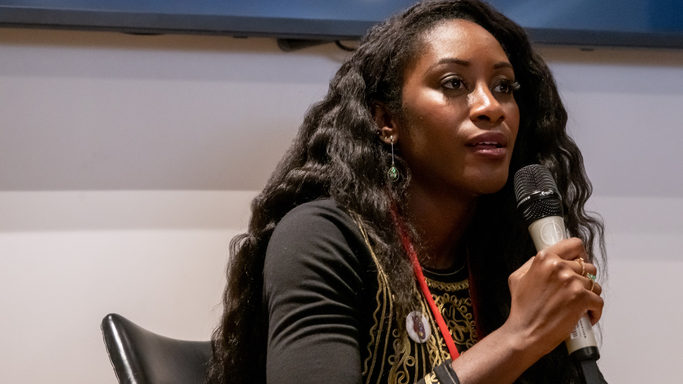 Washington Post Editor Karen Attiah leads a discussion on Saudi hacking techniques at the Oslo Freedom Forum 2019 on May 28, 2019 in Oslo, Norway. (Photo by Julia Reinhart/Getty Images)