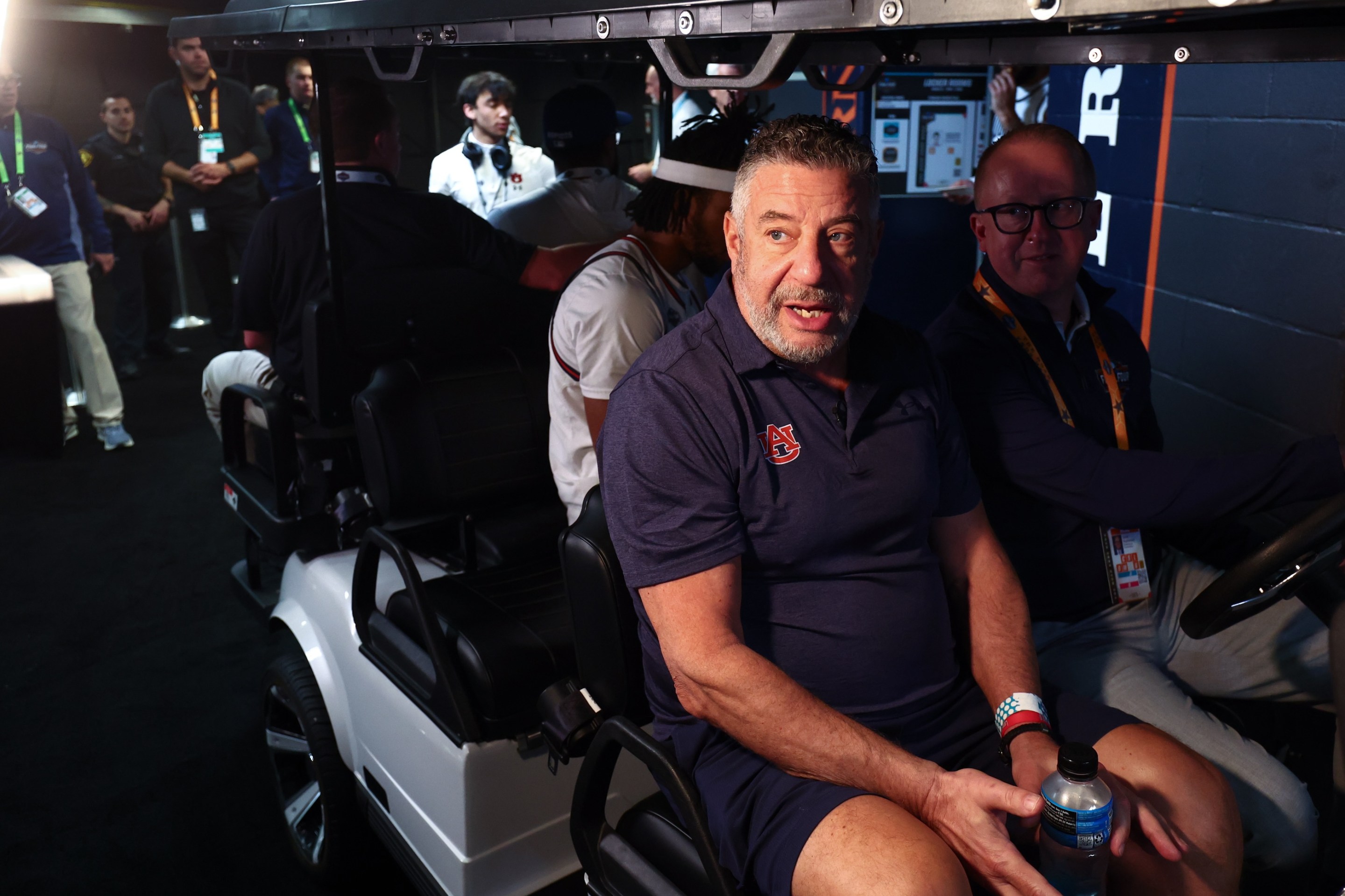 Head coach Bruce Pearl of the Auburn Tigers at the media day before the NCAA Men’s Basketball Tournament Final Four semifinal game on April 3, 2025 in San Antonio, Texas.
