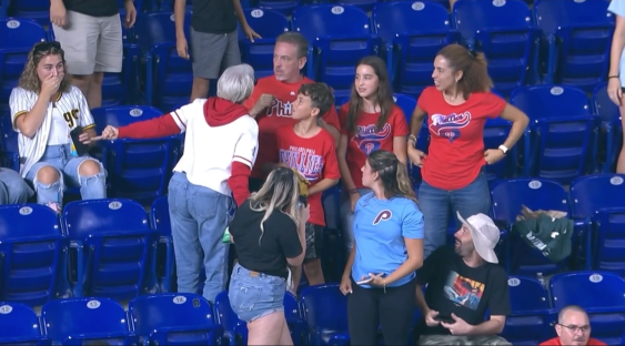 Never Try To Catch A Baseball