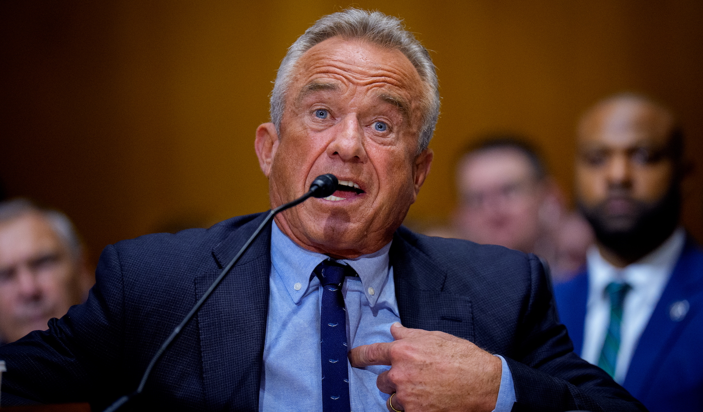 Health and Human Services Secretary Robert Kennedy Jr. testifies before the Senate Finance Committee at the Dirksen Senate Office Building on September 04, 2025 in Washington, DC.