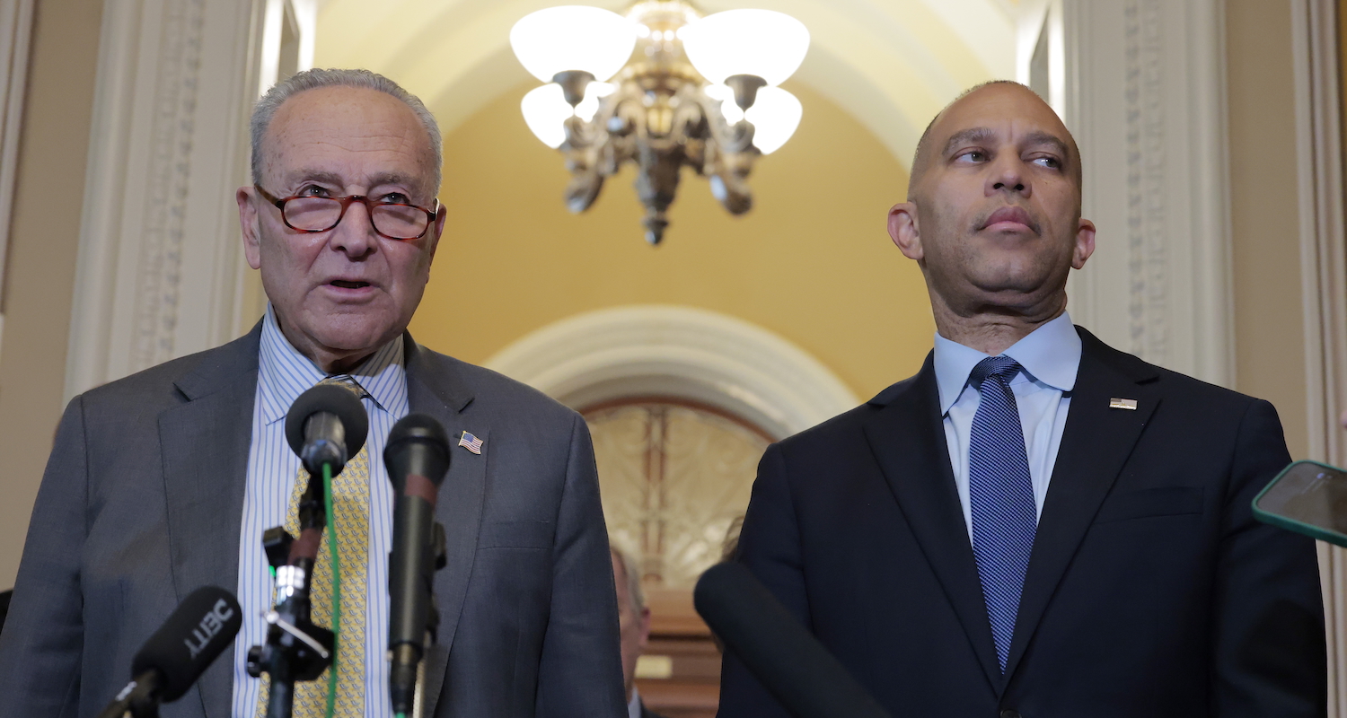 Chuck Schumer and Hakeem Jeffries