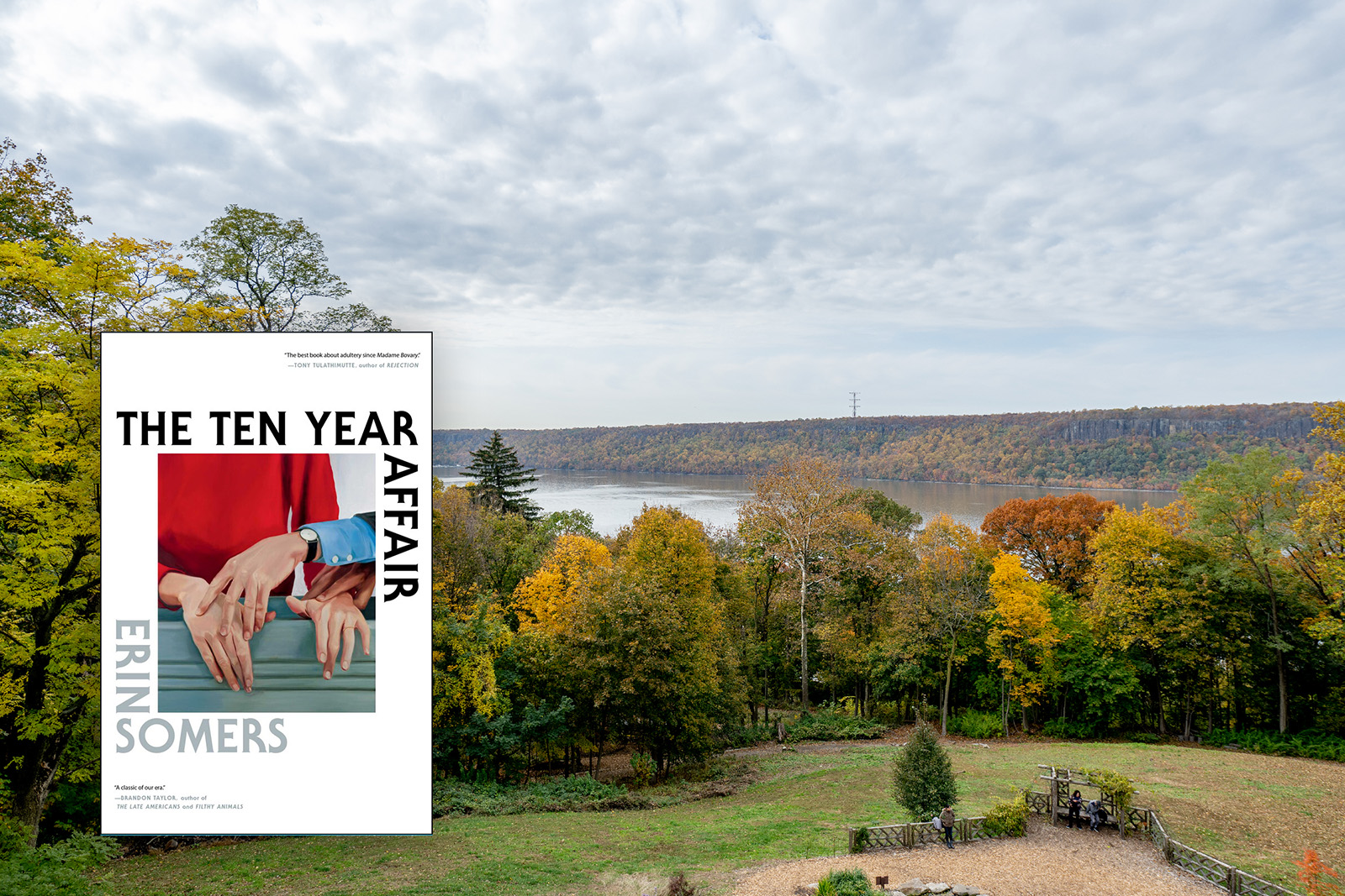 YONKERS, NEW YORK - NOVEMBER 11: A view of autumn foliage at the Untermyer Park and Gardens over the Hudson Valley on November 11, 2021 near New York City.