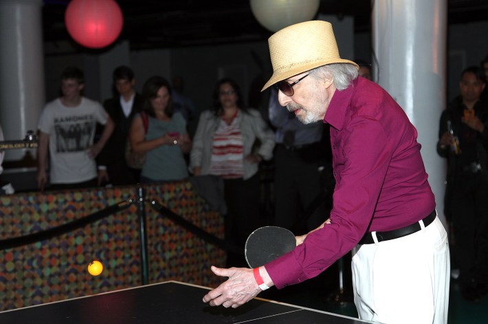 NEW YORK, NY - JUNE 27: Table Tennis player and author Marty Reisman attends the 2012 VERSUS Celebrity Ping Pong Tournament at SPiN New York on June 27, 2012 in New York City. (Photo by Paul Zimmerman/WireImage)
