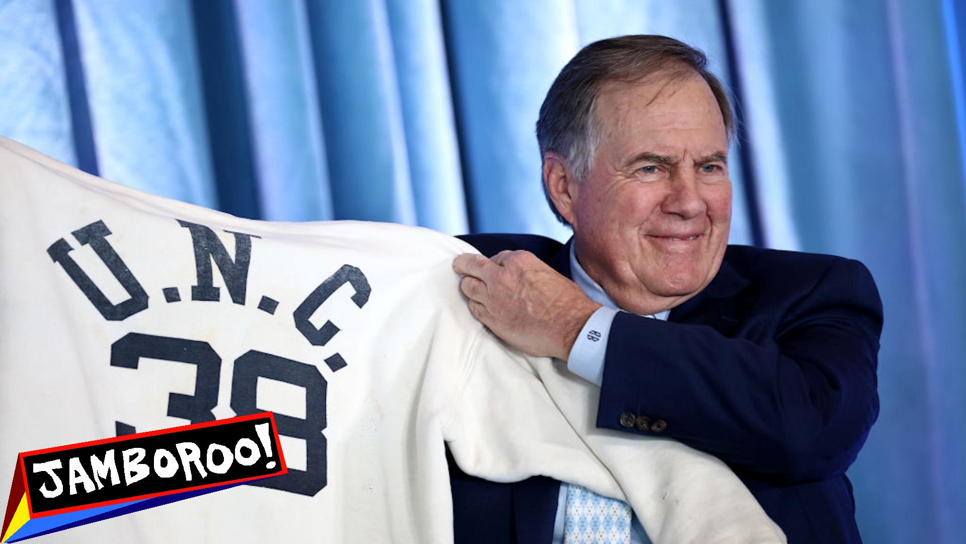 Head Coach Bill Belichick of the North Carolina Tar Heels poses during a press conference on December 12, 2024 in Chapel Hill, North Carolina.