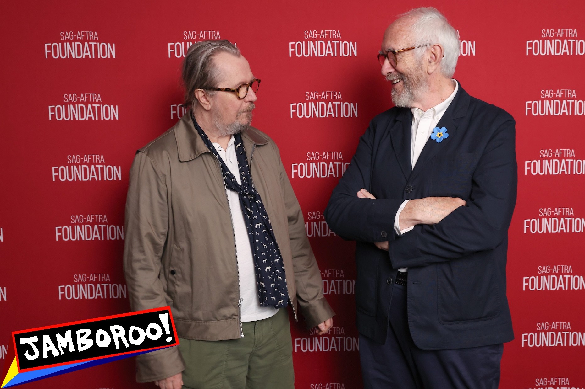 LOS ANGELES, CALIFORNIA - JUNE 06: Gary Oldman and Jonathan Pryce attend the SAG-AFTRA Foundation Conversations Presents "Slow Horses" event at The Meryl Streep Center for Performing Artists on June 06, 2025 in Los Angeles, California. (Photo by Araya Doheny/Getty Images for SAG-AFTRA Foundation)