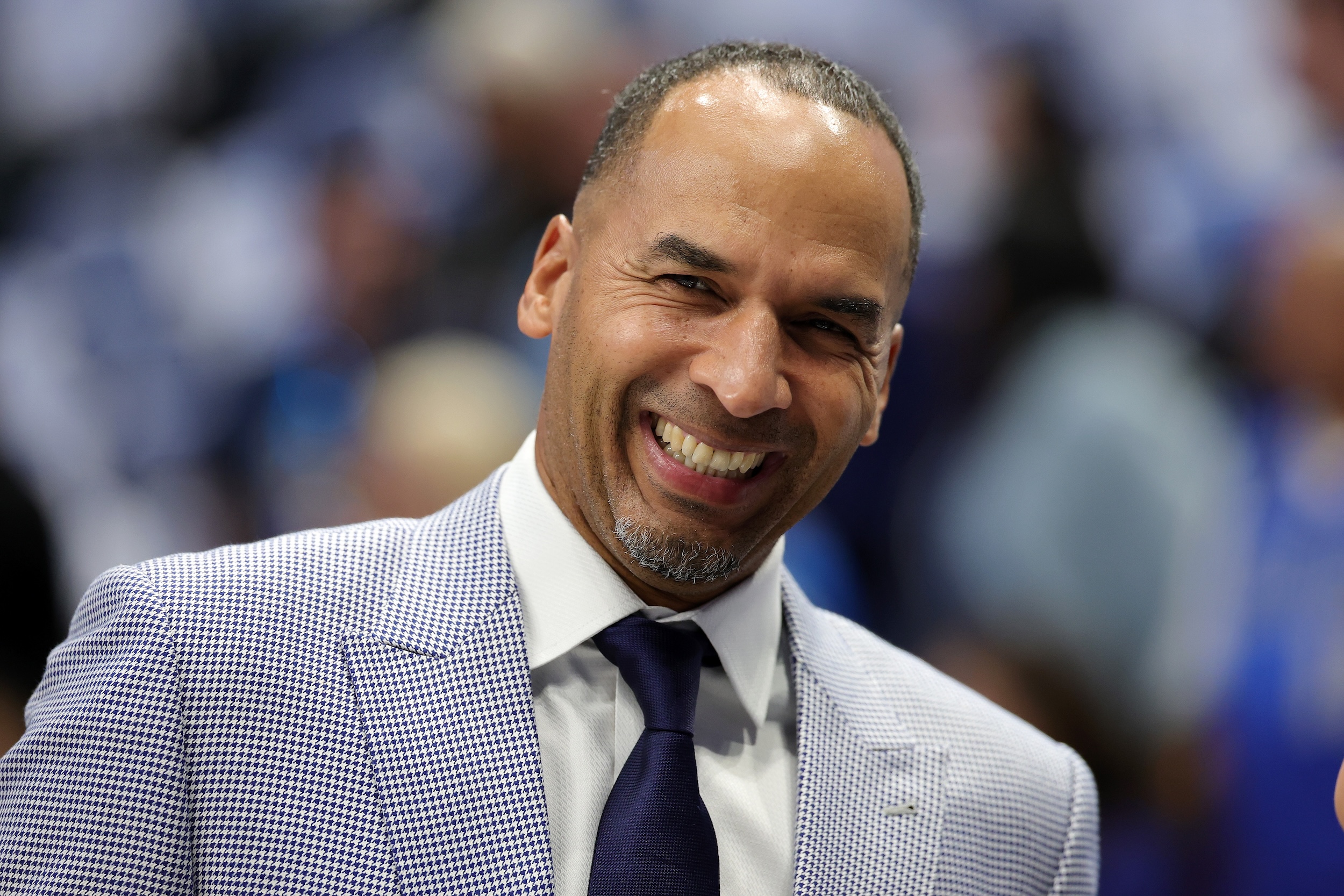 Nico Harrison smiles.