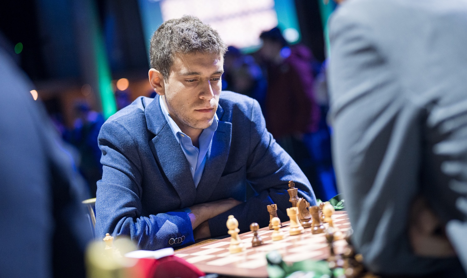 NEW YORK, NY - OCTOBER 26: Daniel Naroditsky during Day 1 of the FIDE World Rapid Championship 2024 on December 26, 2024 in New York, NY. (Photo by Lennart Ootes/Getty Images)