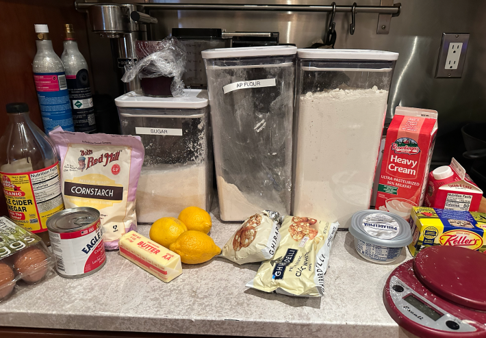 My ingredients on the counter
