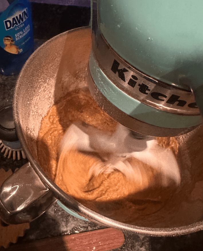 Batter inside kitchenaid