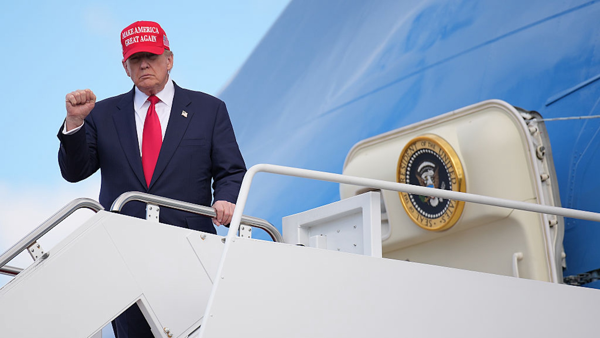 U.S. President Donald Trump departs Air Force One on October 30, 2025 at Joint Base Andrews, Maryland. Trump is returning to Washington following a high-stakes meeting with Chinese President Xi Jinping, alongside securing trade deals with ASEAN, Japanese and South Korean partners on his week-long Asian tour.