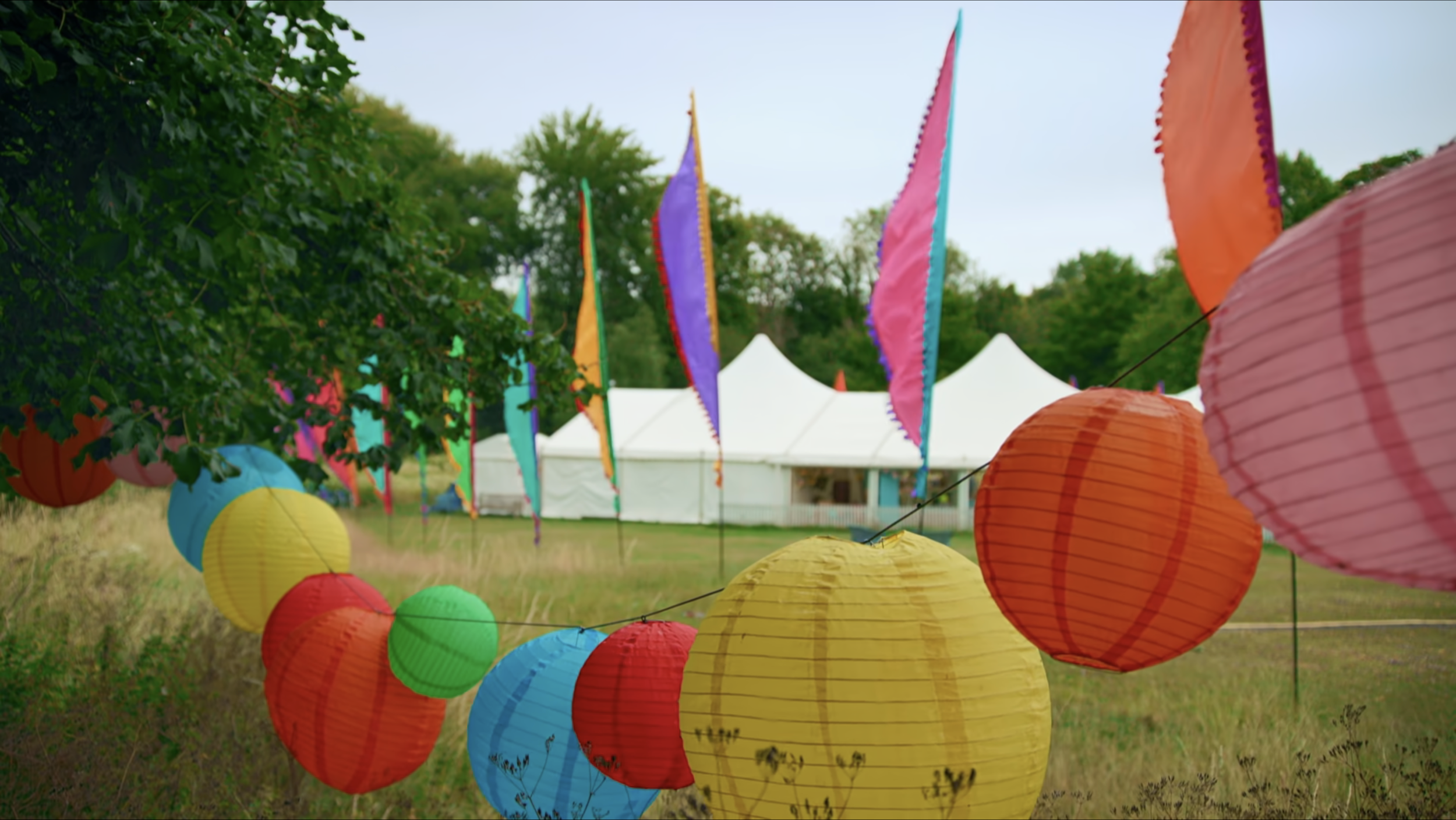 The tent from The Great British Bake Off.