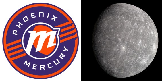 The Phoenix Mercury’s New Logos Vs. The Planet Mercury: An Exhausting Showdown