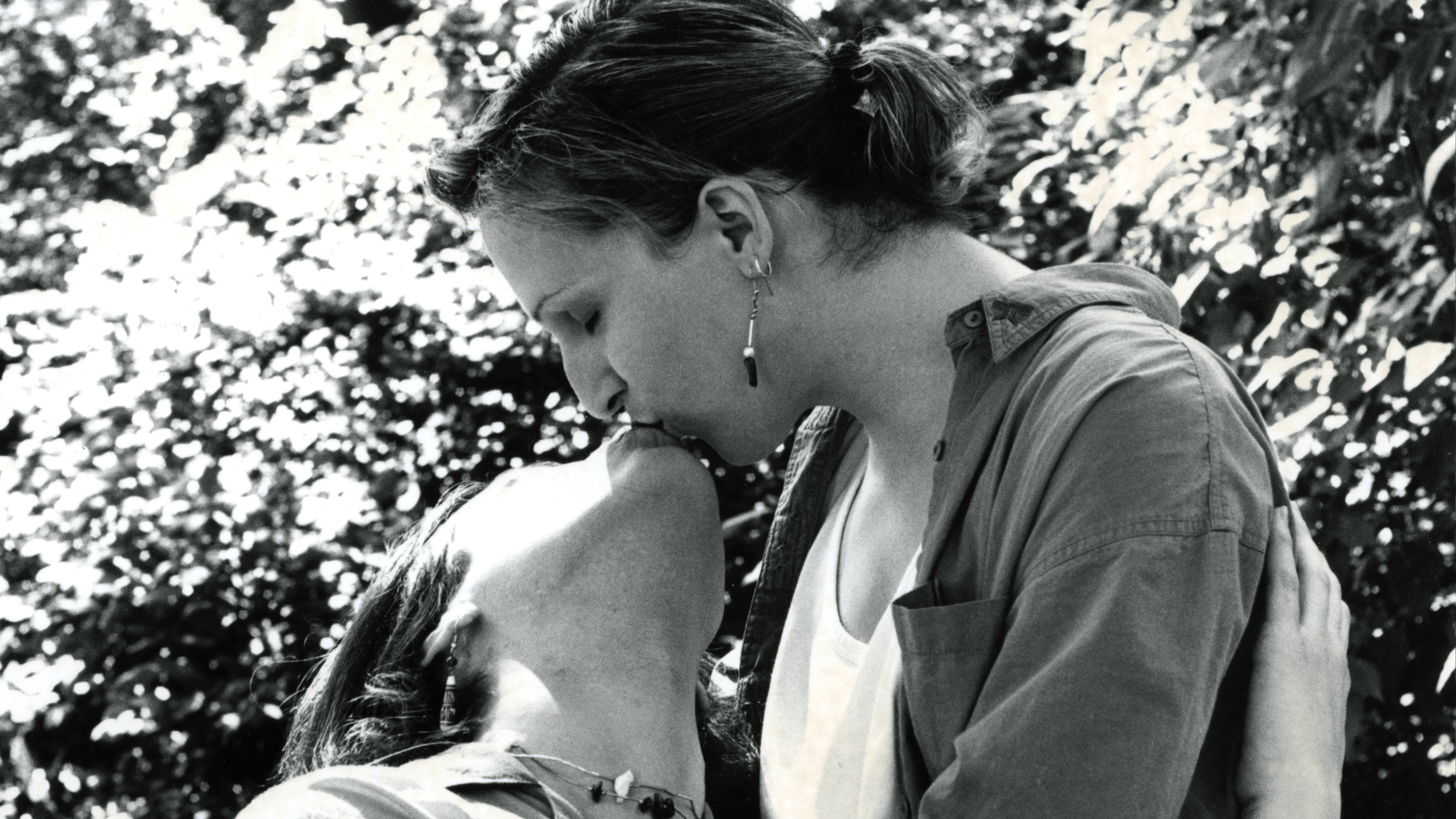 a kiss between two women
