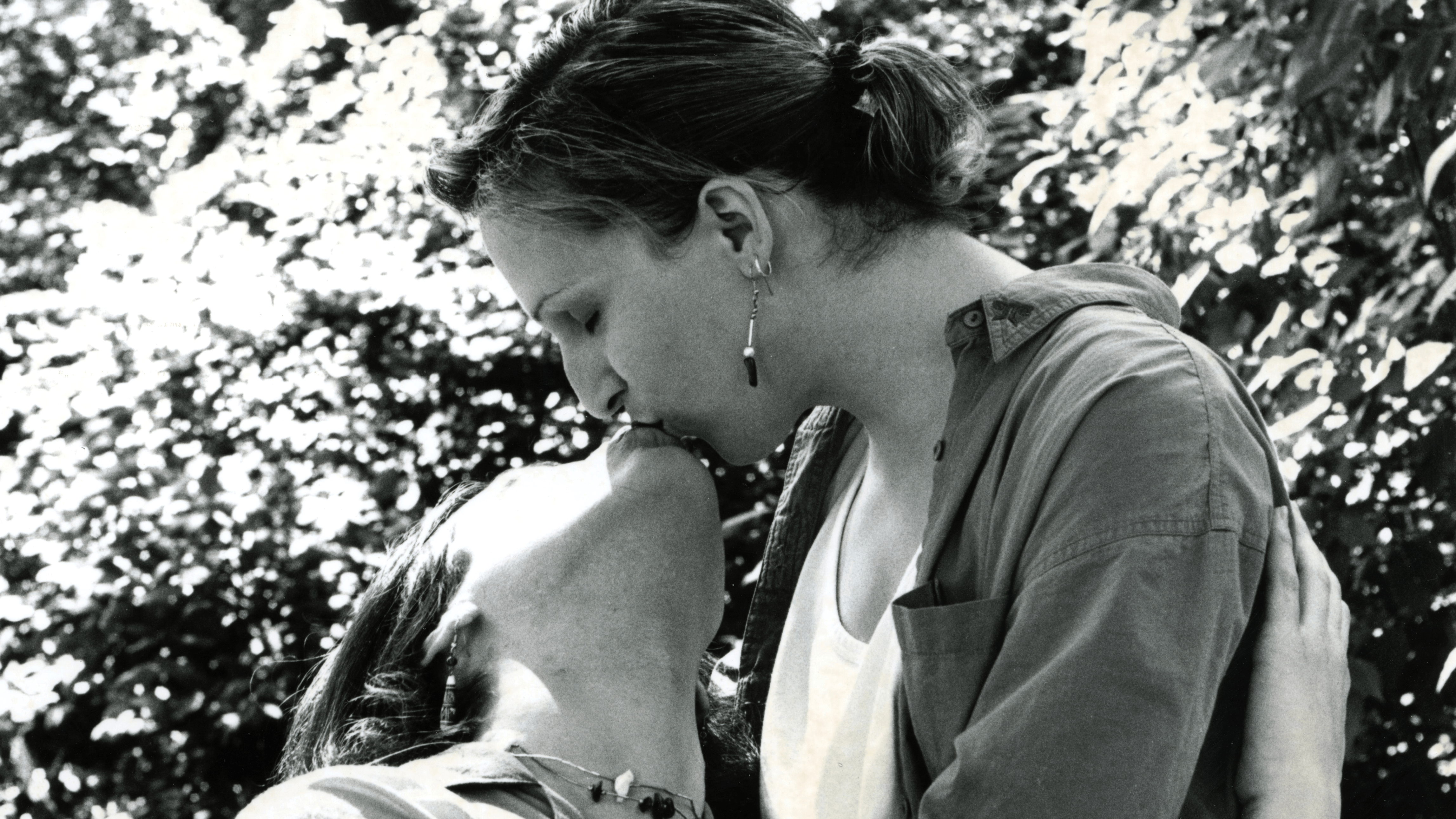 a kiss between two women