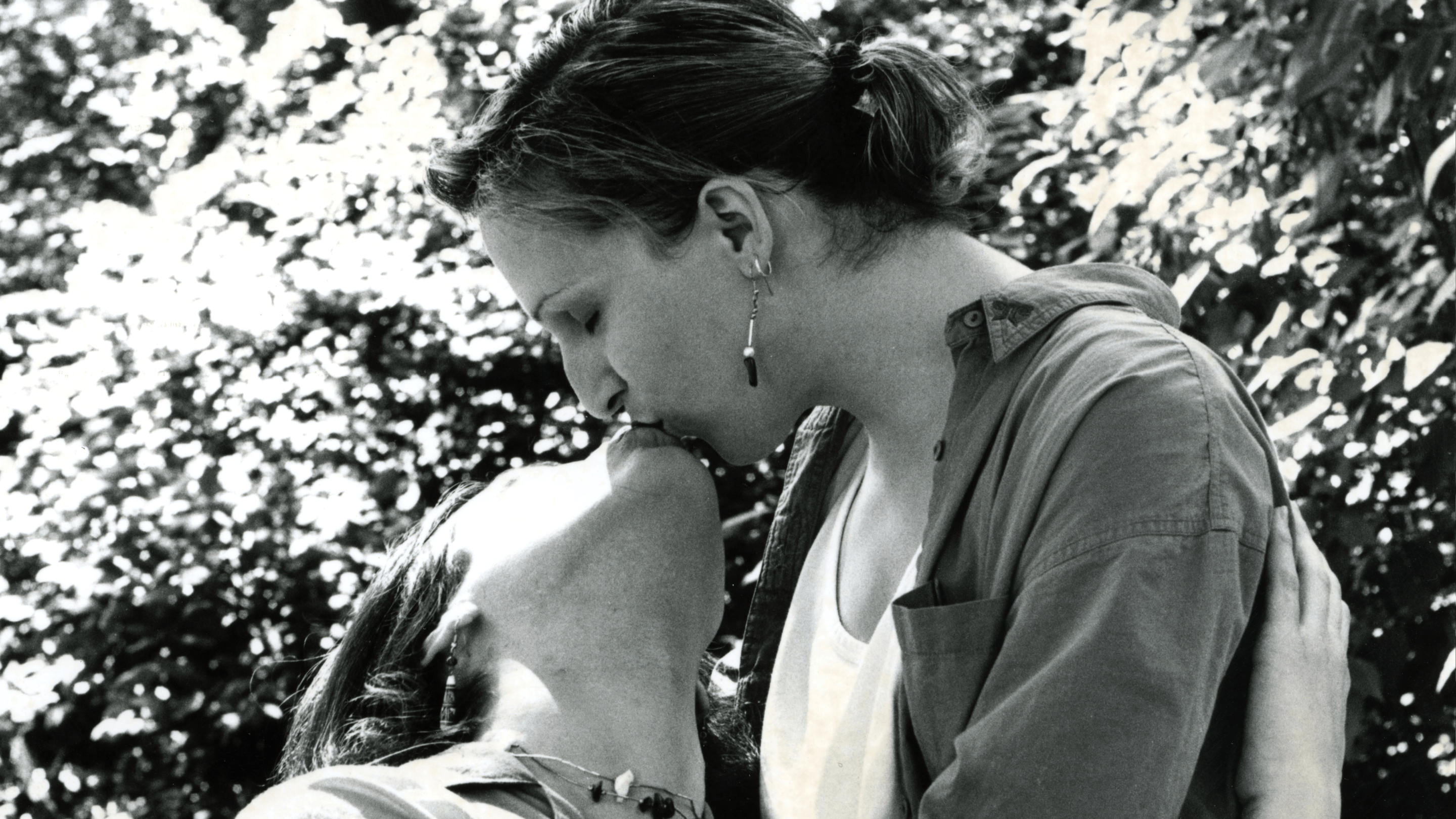a kiss between two women