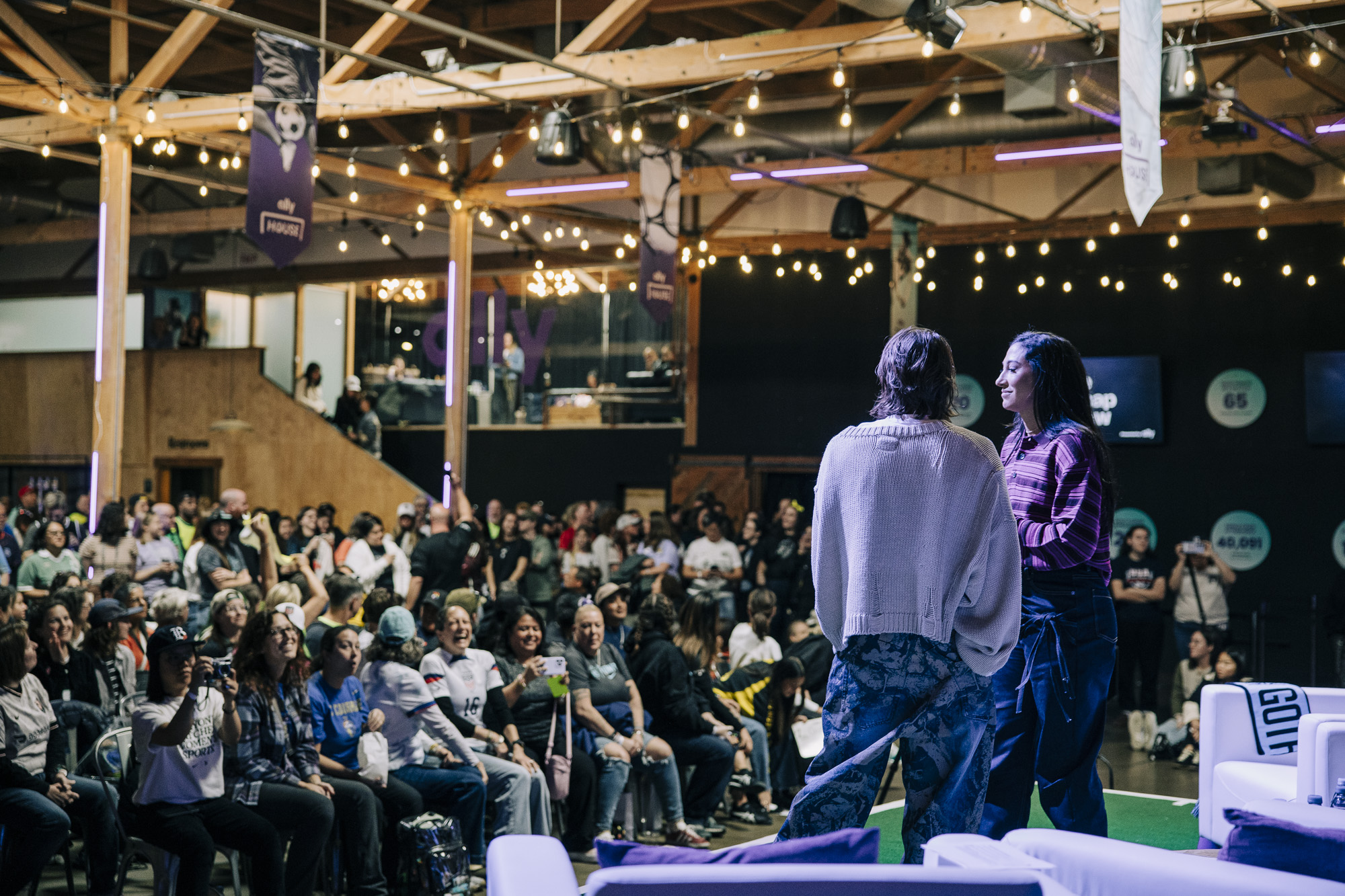 Christen Press and Tobin Heath at their live show