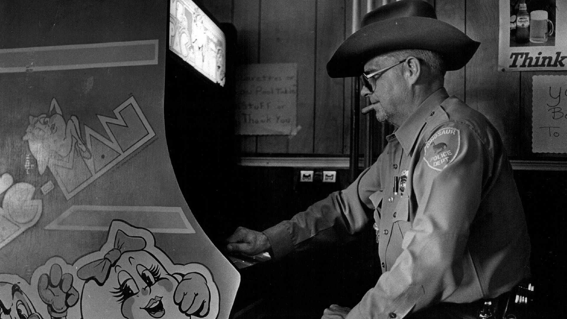 Don Parrott likes to spend the afternoon in his wife's bar, the Artesia, playing his favorite game, Ms. Pac-Man.