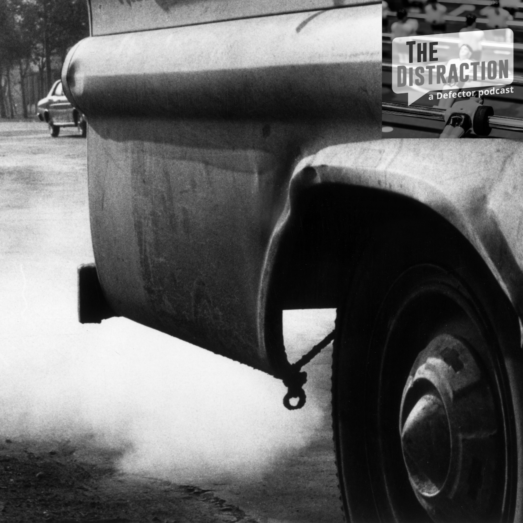 Exhaust fumes adding to the air pollution in Santiago, Chile, in 1962.