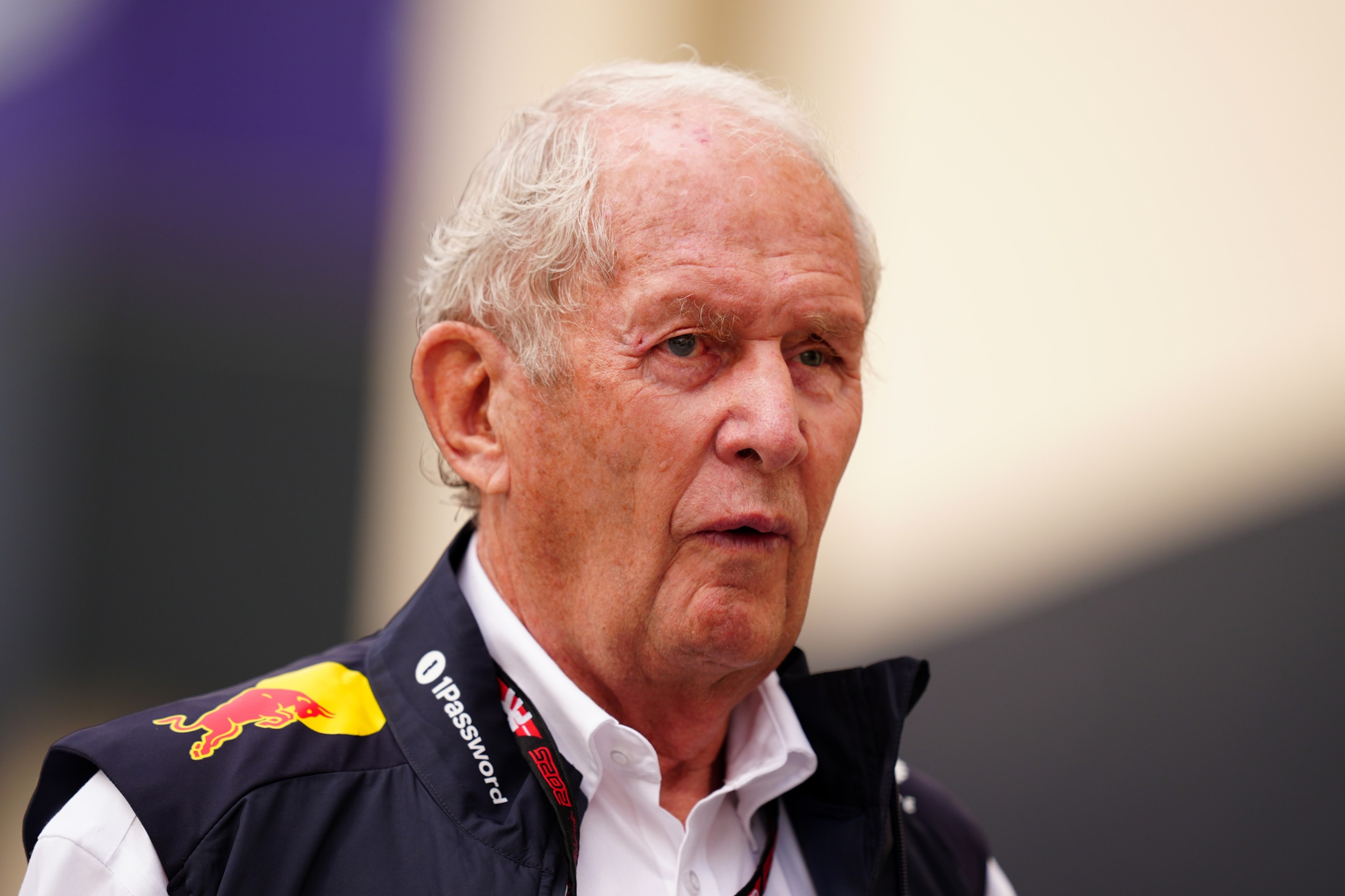 Red Bull Racing advisor Helmut Marko before free practice at the Yas Marina Circuit ahead of the Abu Dhabi Grand Prix.
