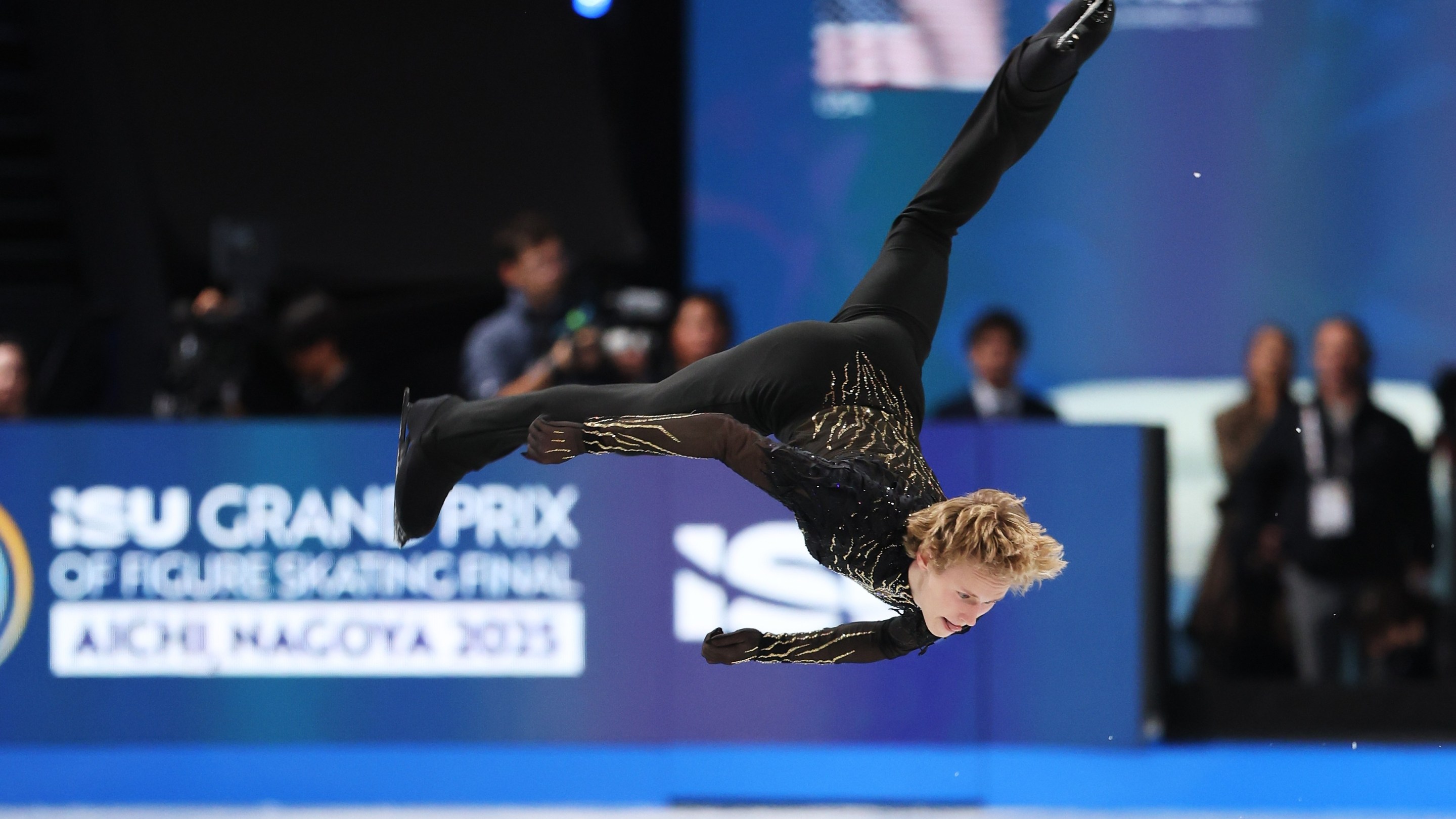Ilia Malinin of the United States performs in the Men - Free Skating on day 3 of the ISU Grand Prix of Figure Skating Final.