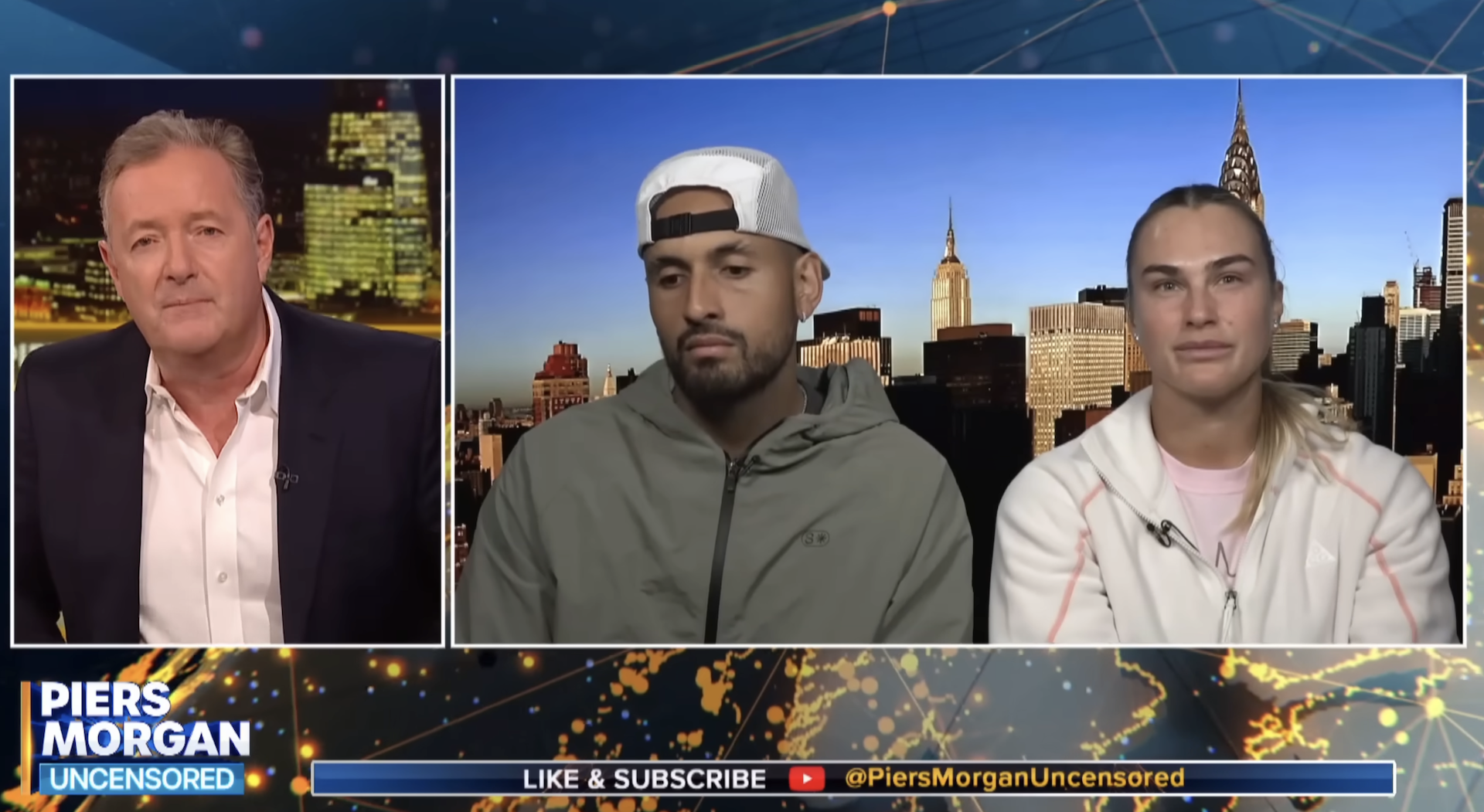Piers Morgan, Nick Kyrgios, Aryna Sabalenka