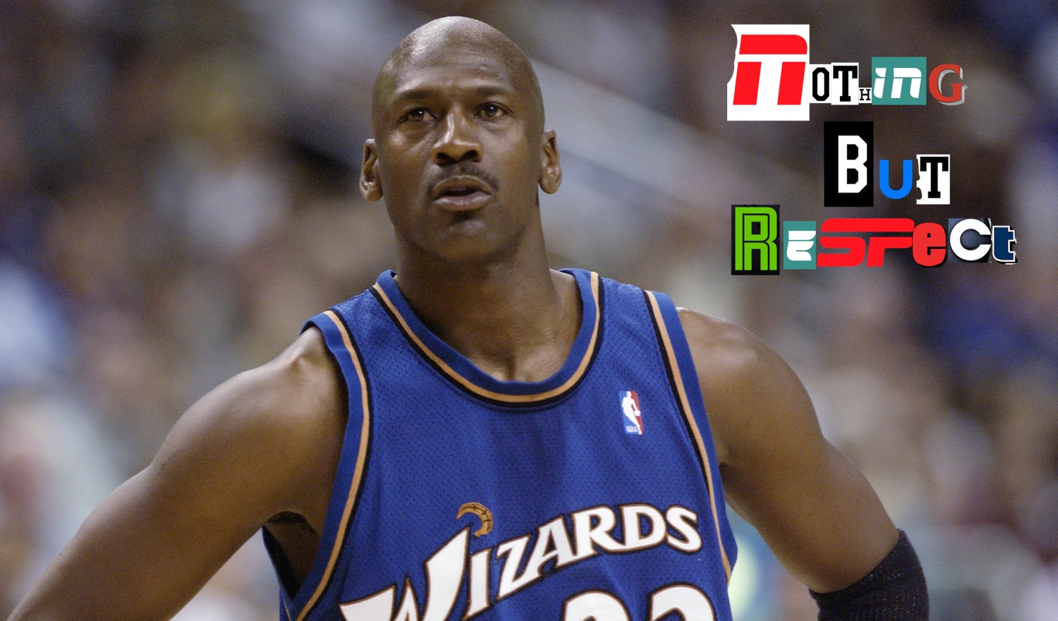 Michael Jordan #23 of the Washington Wizards on the court during the final NBA game of his career, played against the Philadelphia 76ers at First Union Center on March 30, 2003 in Philadelphia, Pennsylvania. The Sixers won 107-87. NOTE TO USER: User expressly acknowledges and agrees that, by downloading and/or using this Photograph, User is consenting to the terms and conditions of the Getty Images License Agreement (Photo by Ezra Shaw/Getty Images)