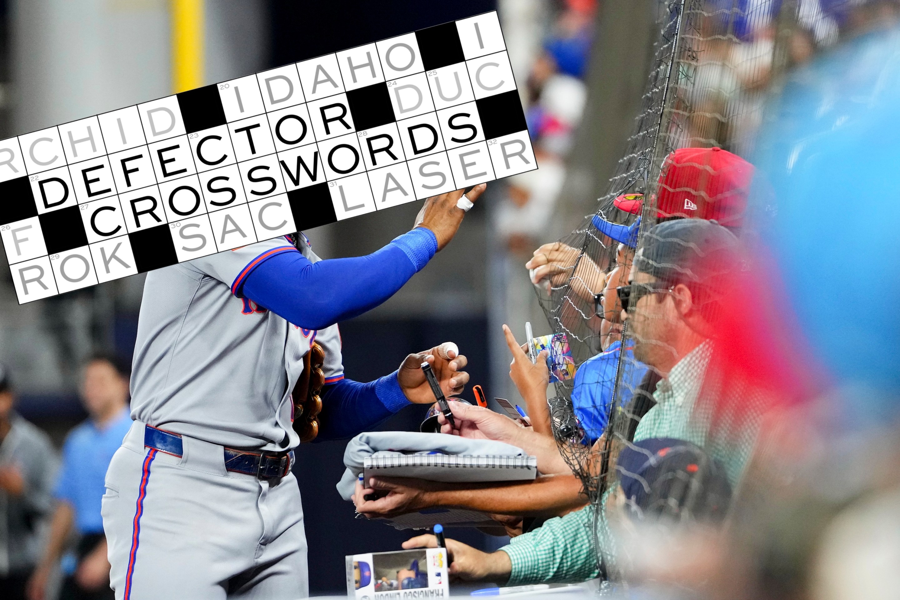 Francisco Lindor #12 of the New York Mets greets fans prior to the game between the New York Mets and the Miami Marlins at loanDepot park on Friday, September 26, 2025 in Miami, Florida