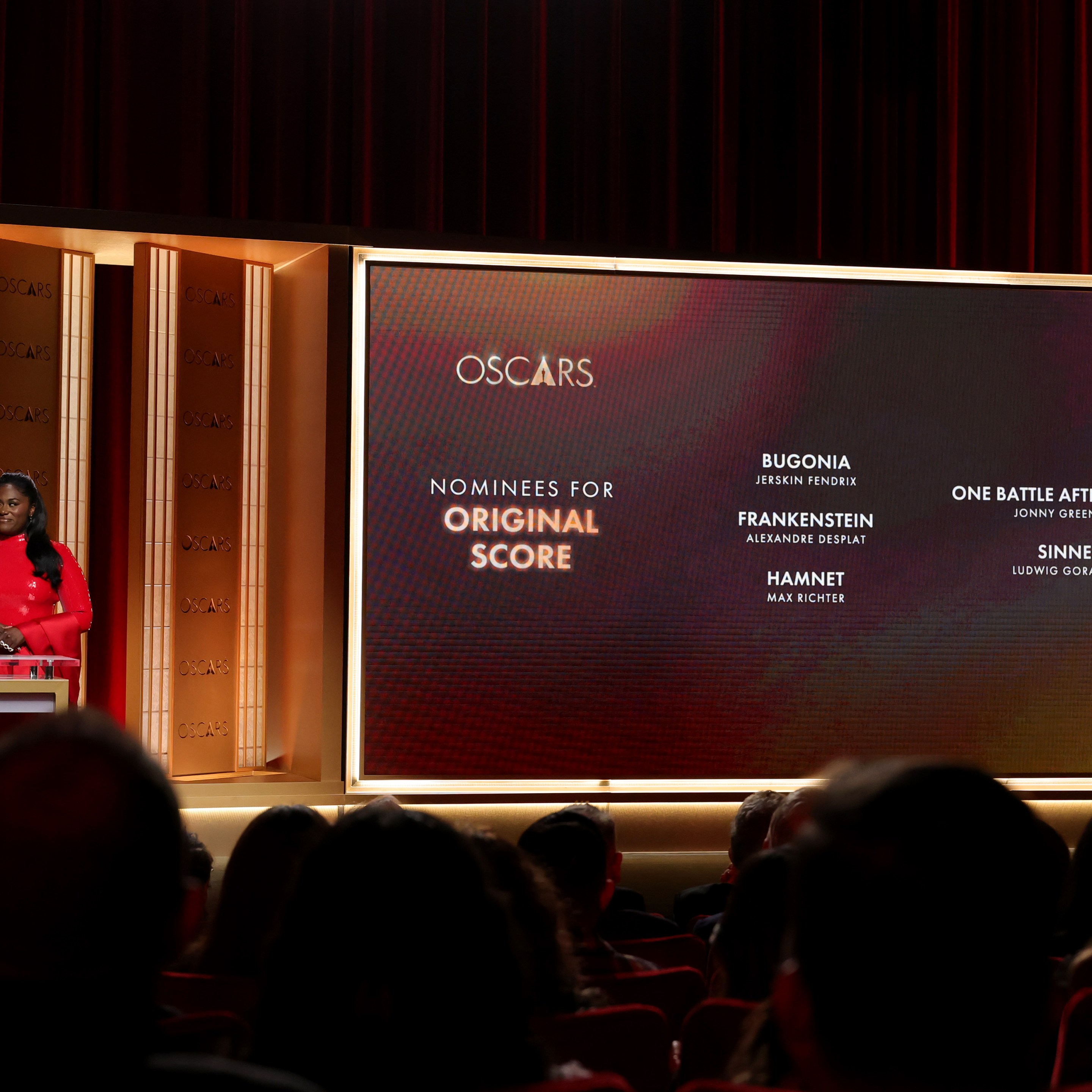 Lewis Pullman and Danielle Brooks announce the nominees for Original Score