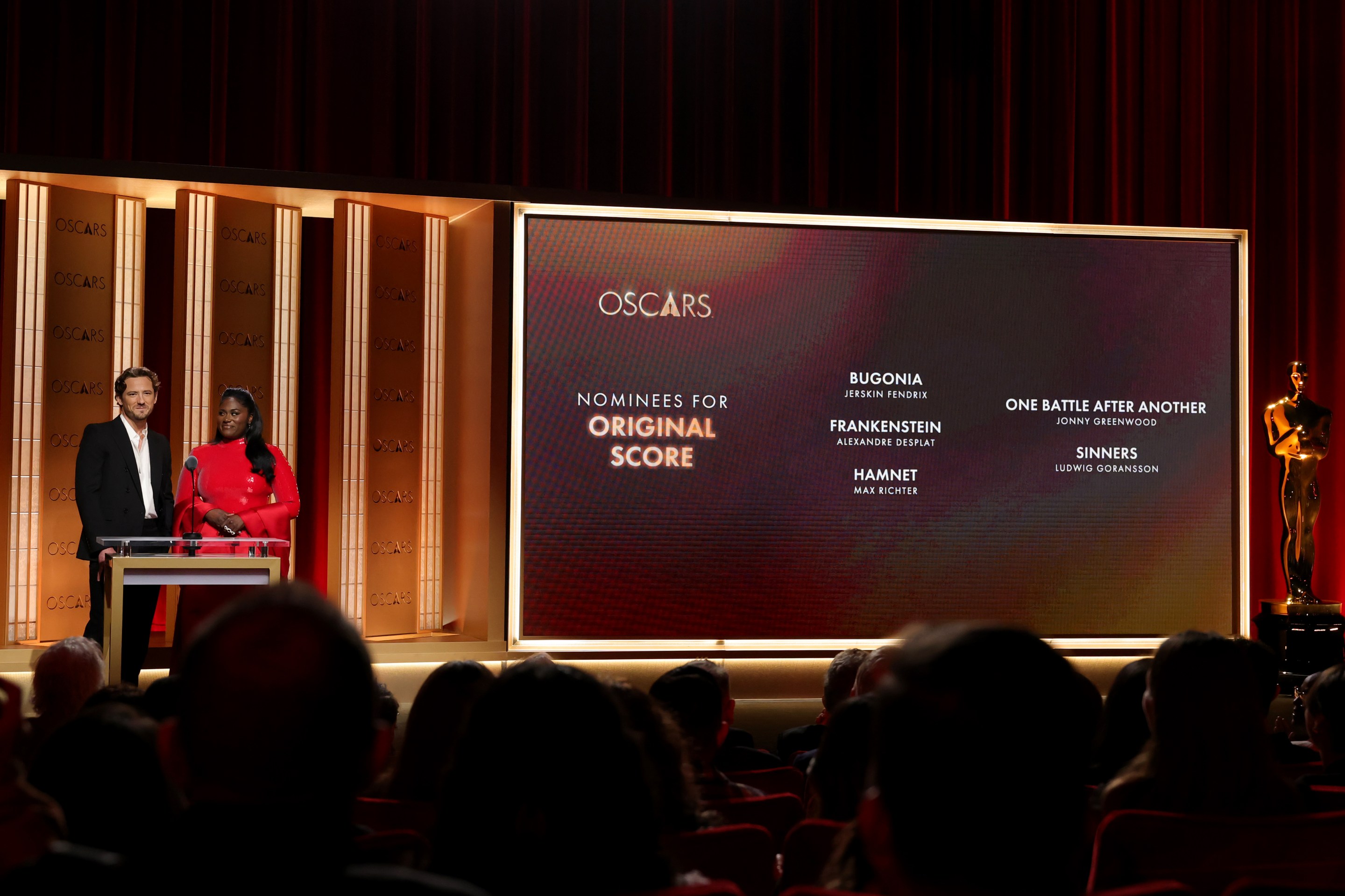 Lewis Pullman and Danielle Brooks announce the nominees for Original Score