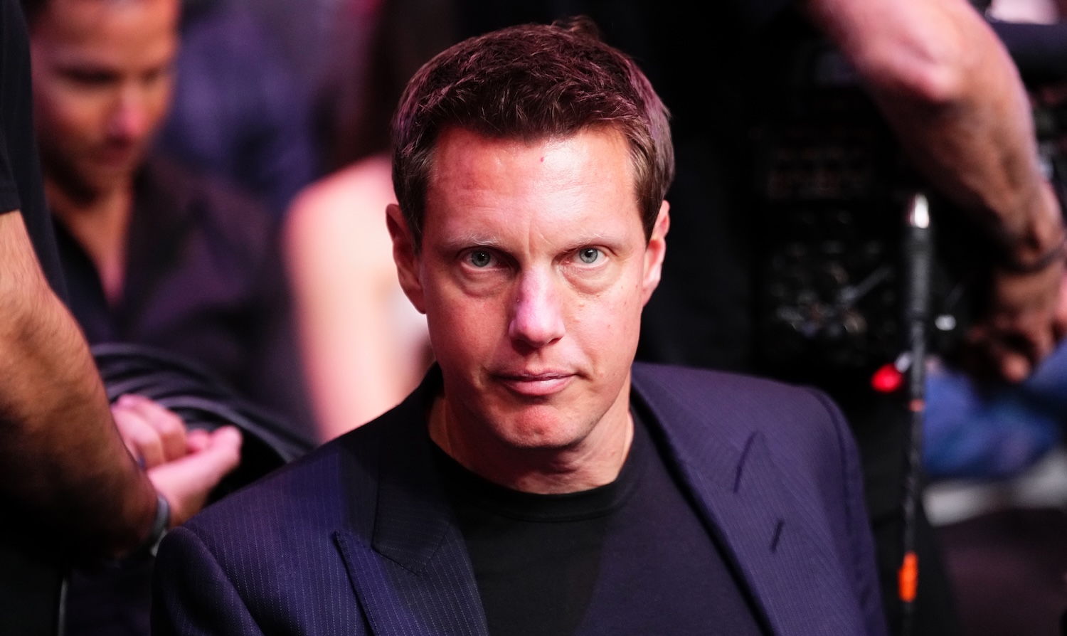 LAS VEGAS, NEVADA - JANUARY 24: Chairman &amp; CEO Paramount David Ellison attends the UFC 324 event at T-Mobile Arena on January 24, 2026 in Las Vegas, Nevada. (Photo by Jeff Bottari/Zuffa LLC)