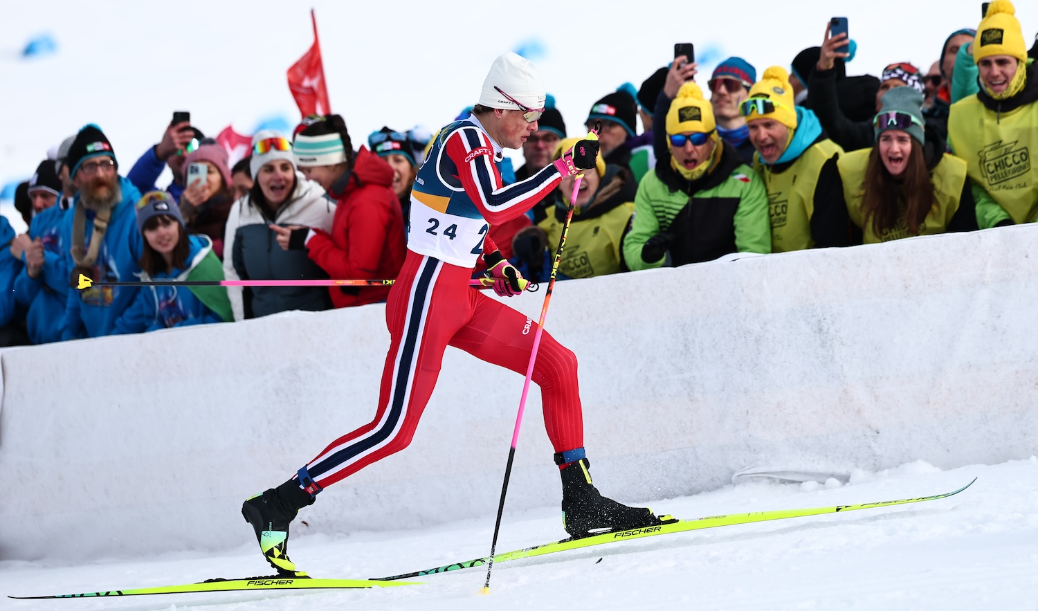 10 February 2026, Italy, Tesero: Olympia, Olympic Winter Games Milan Cortina 2026, Nordic skiing/cross-country skiing sprint classic, men, race, Johannes Hoesflot Klaebo (Norway) is on the track. Photo: Daniel Karmann/dpa (Photo by Daniel Karmann/picture alliance via Getty Images)