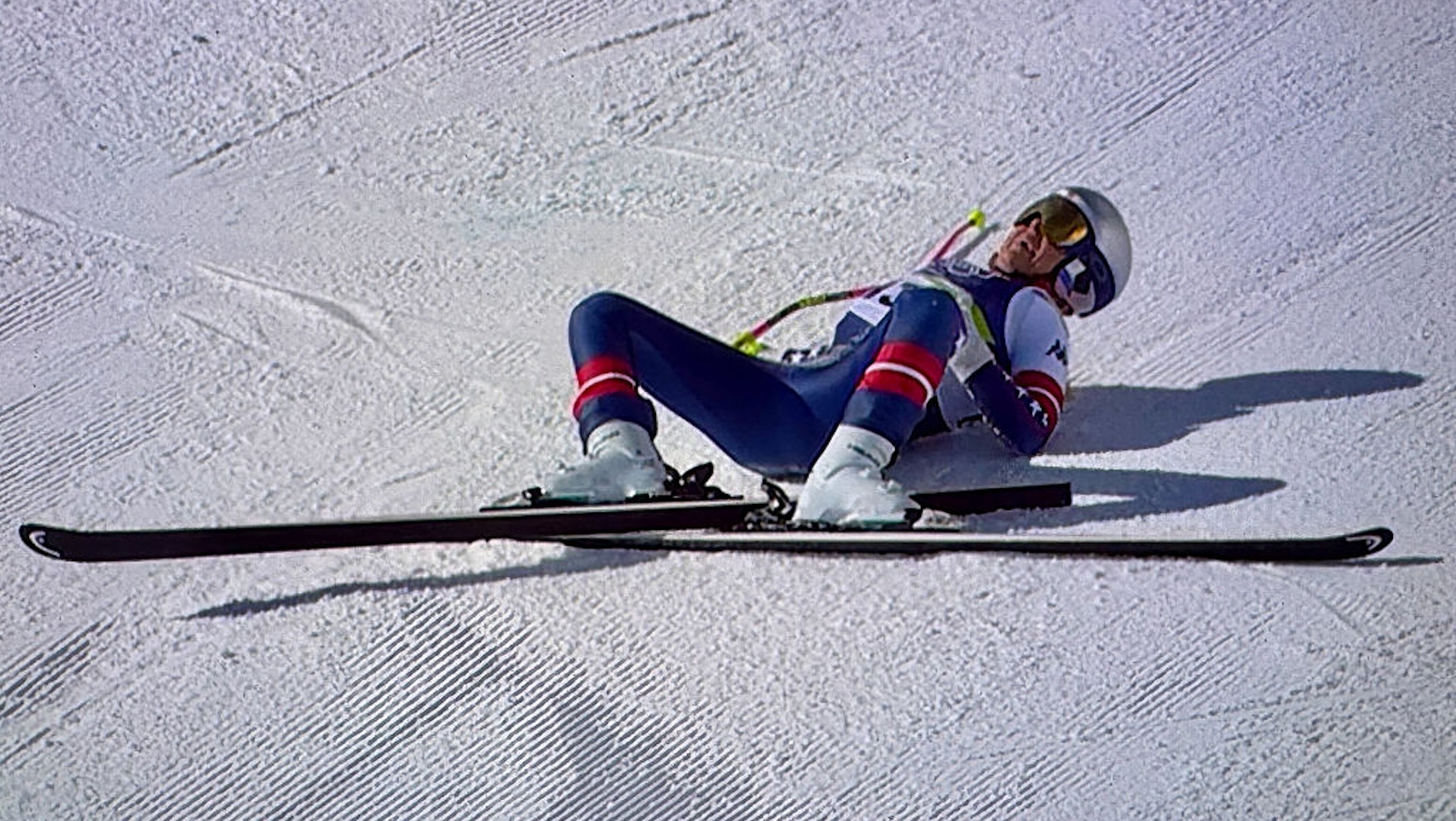 Lindsey Vonn after her crash