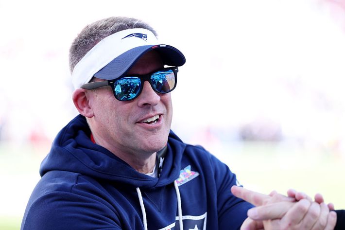 Josh McDaniels looking stupid.