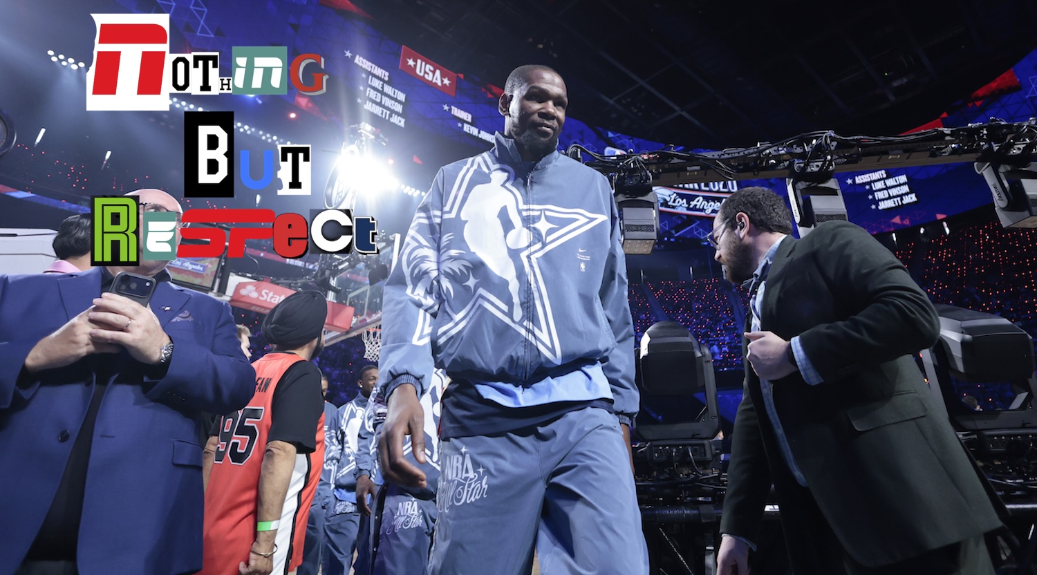 INGLEWOOD, CALIFORNIA - FEBRUARY 15: Kevin Durant #7 of the Houston Rockets and Team USA Stripes walks onto the court before the 75th NBA All-Star Game at Intuit Dome on February 15, 2026 in Inglewood, California. NOTE TO USER: User expressly acknowledges and agrees that, by downloading and or using this photograph, User is consenting to the terms and conditions of the Getty Images License Agreement. (Photo by Ronald Martinez/Getty Images)