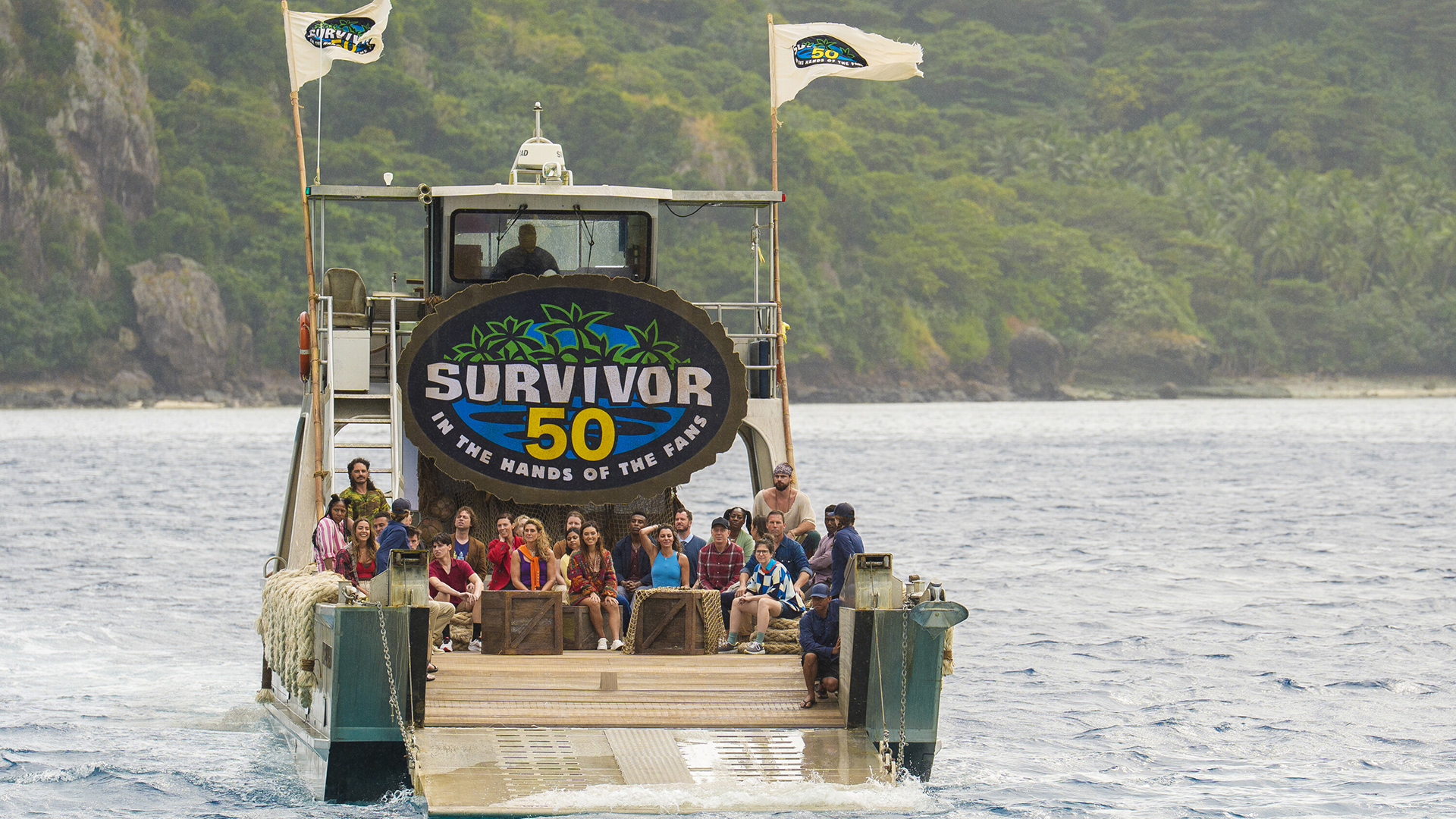 “Epic Party” – 24 returning players are abandoned on the islands of Fiji for a monumental 50th season, with the chance to win $1 million. The theme of the season, “In the Hands of the Fans,” quickly materializes as decisions from the fan vote swiftly and forcefully impact the game. Castaways reflect on how much they have changed since the last time they played the game. Then, an unforeseen injury during the first immunity challenge causes tribemates to rethink their attack strategy in order to support their team member, on the historic three-hour season premiere of SURVIVOR 50, Wednesday, Feb. 25 (8:00-11:00 PM, ET/PT) on the CBS Television Network, and streaming on Paramount+ (live and on-demand for Paramount+ Premium plan subscribers, or on-demand for Paramount+ Essential subscribers the day after the episode airs)*. Jeff Probst serves as host and executive producer. Pictured L to R. Tiffany Ervin, Dee Valladares, Ozzy Lusth, Joe Hunter, Angelina Keeley, Charlie Davis, Rizo Velovic, Christian Hubicki, Genevieve Mushaluk, Chrissy Hofbeck, Jenna Lewis-Dougherty, Emily Flippen, Kamilla Karthigesu, Savannah Louie, Kyle Fraser, Stephenie LaGrossa Kendrick, Rick Devens, Mike White, Cirie Fields, Aubry Bracco, Colby Donaldson, Jonathan Young, Q Burdette and Benjamin "Coach" Wade.