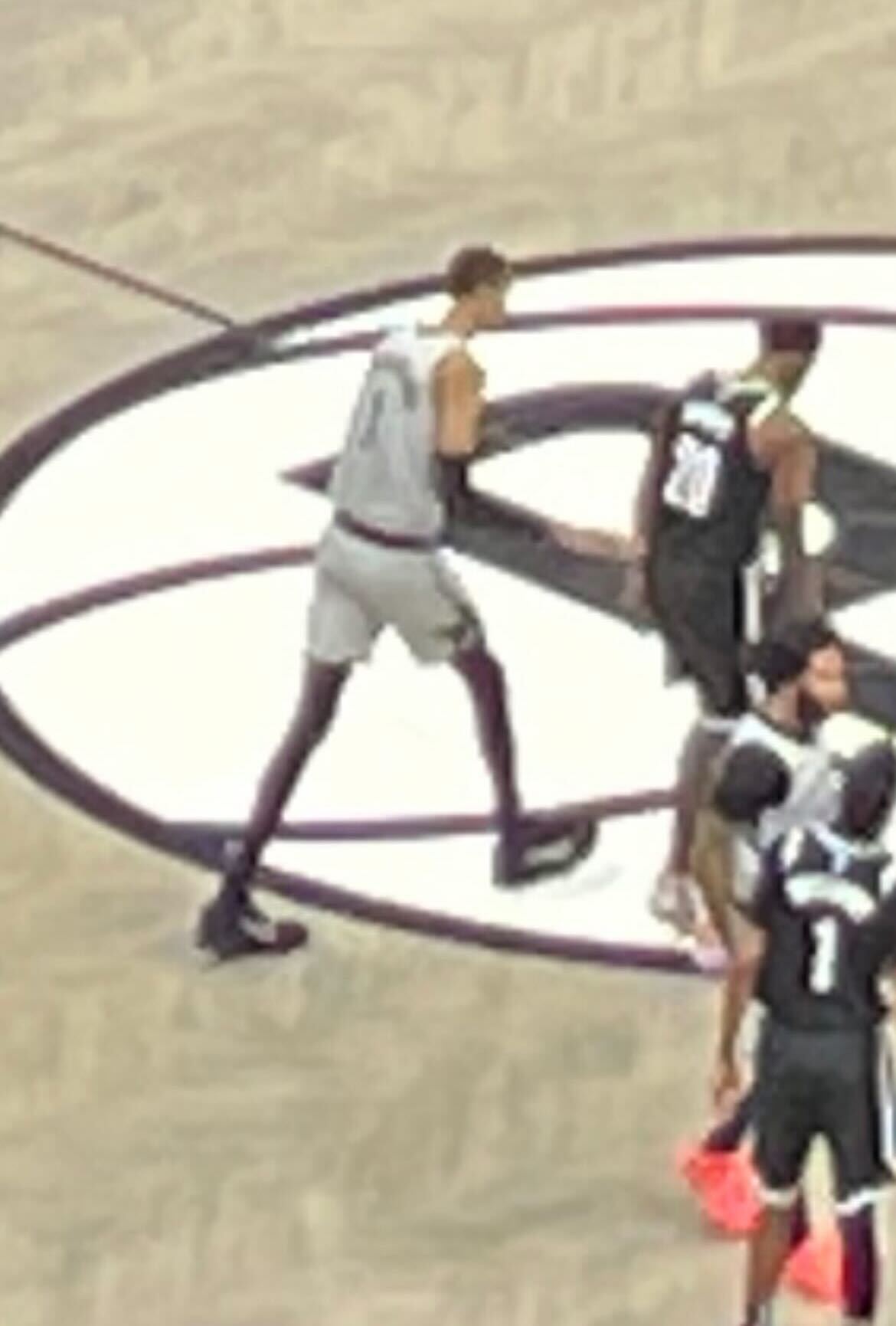 A zoomed-in photo of Victor Wembanyama