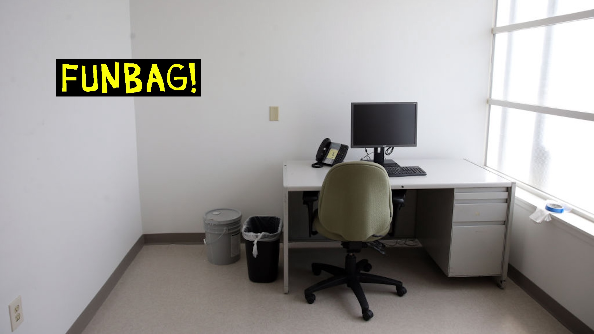 A small empty office