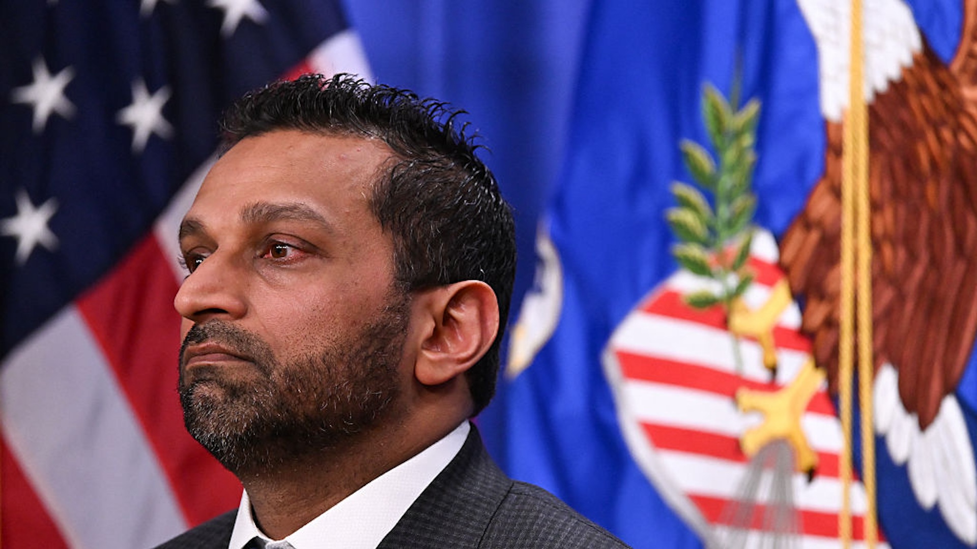 Kash patel looking stupid