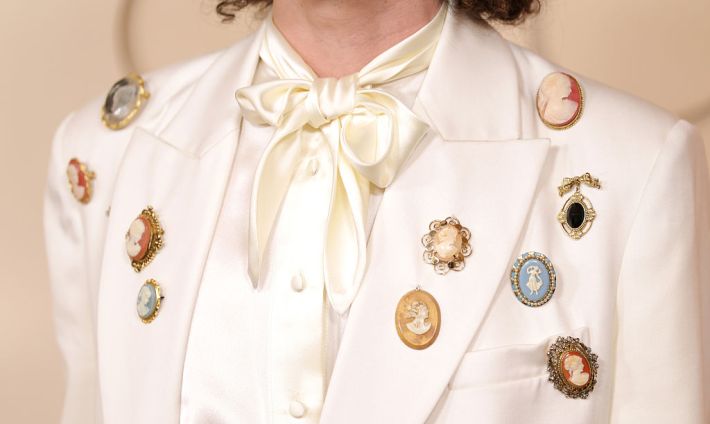 Reece Feldman, brooch detail,