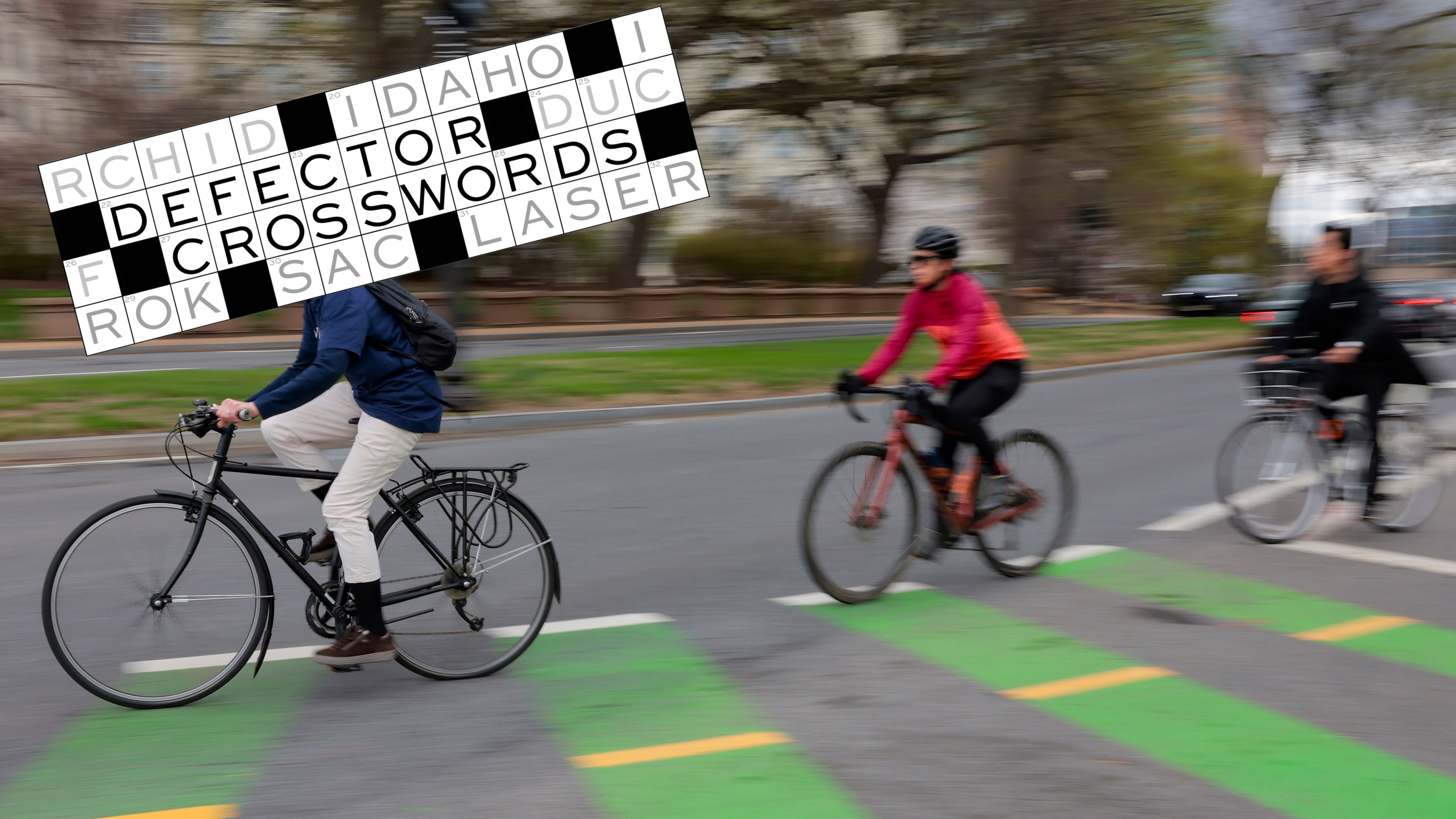 Cyclists ride in protest along 15th Street after plans to remove bike lanes sparked opposition on March 23, 2026 in Washington, DC.