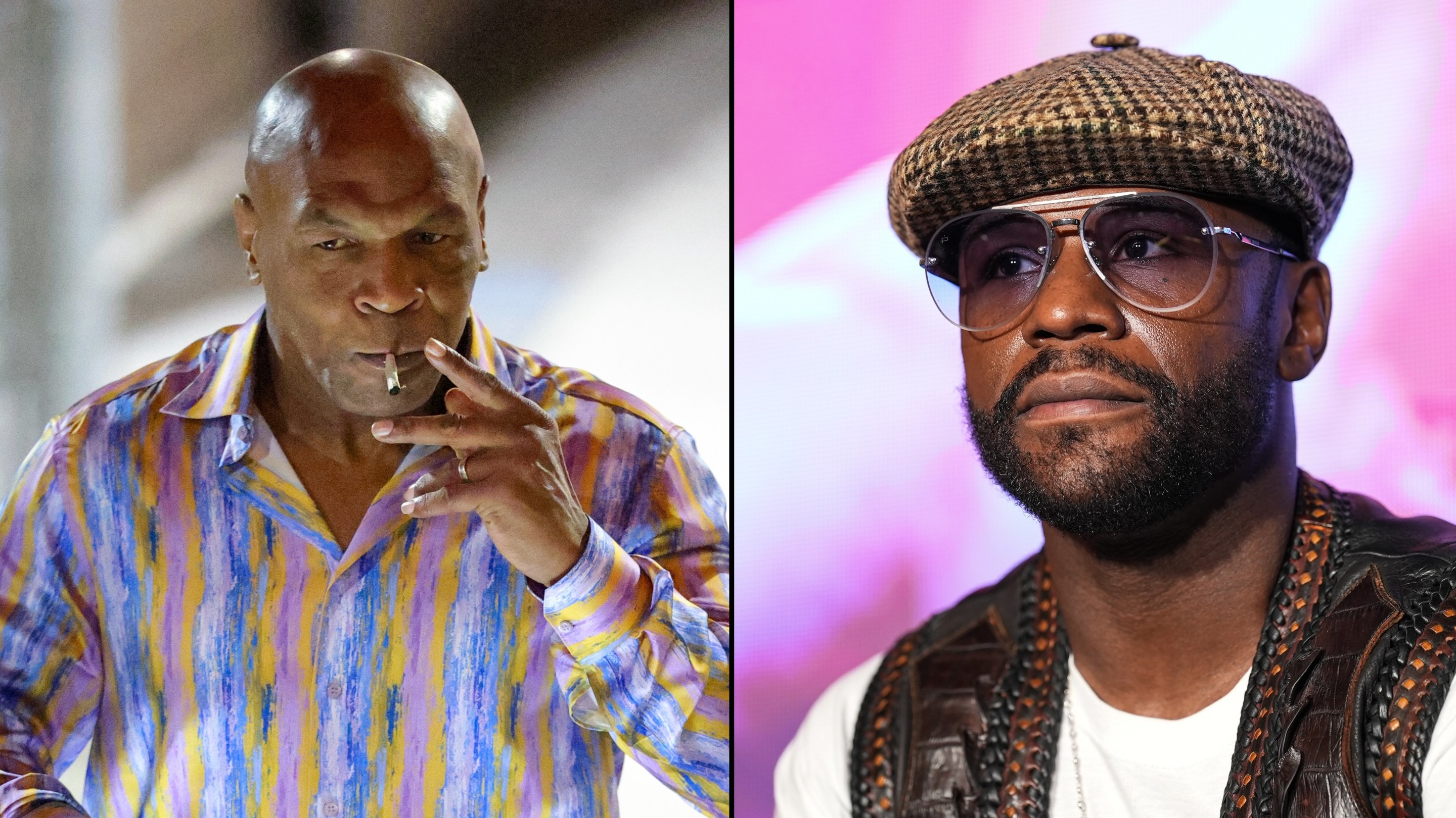 Mike Tyson and Floyd Mayweather Jr.