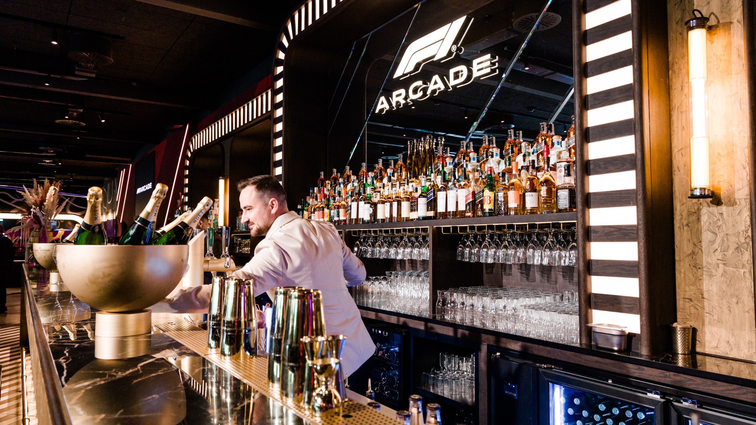 F1 Arcade Madrid facilities, during its institutional inauguration, on 14 April, 2026.