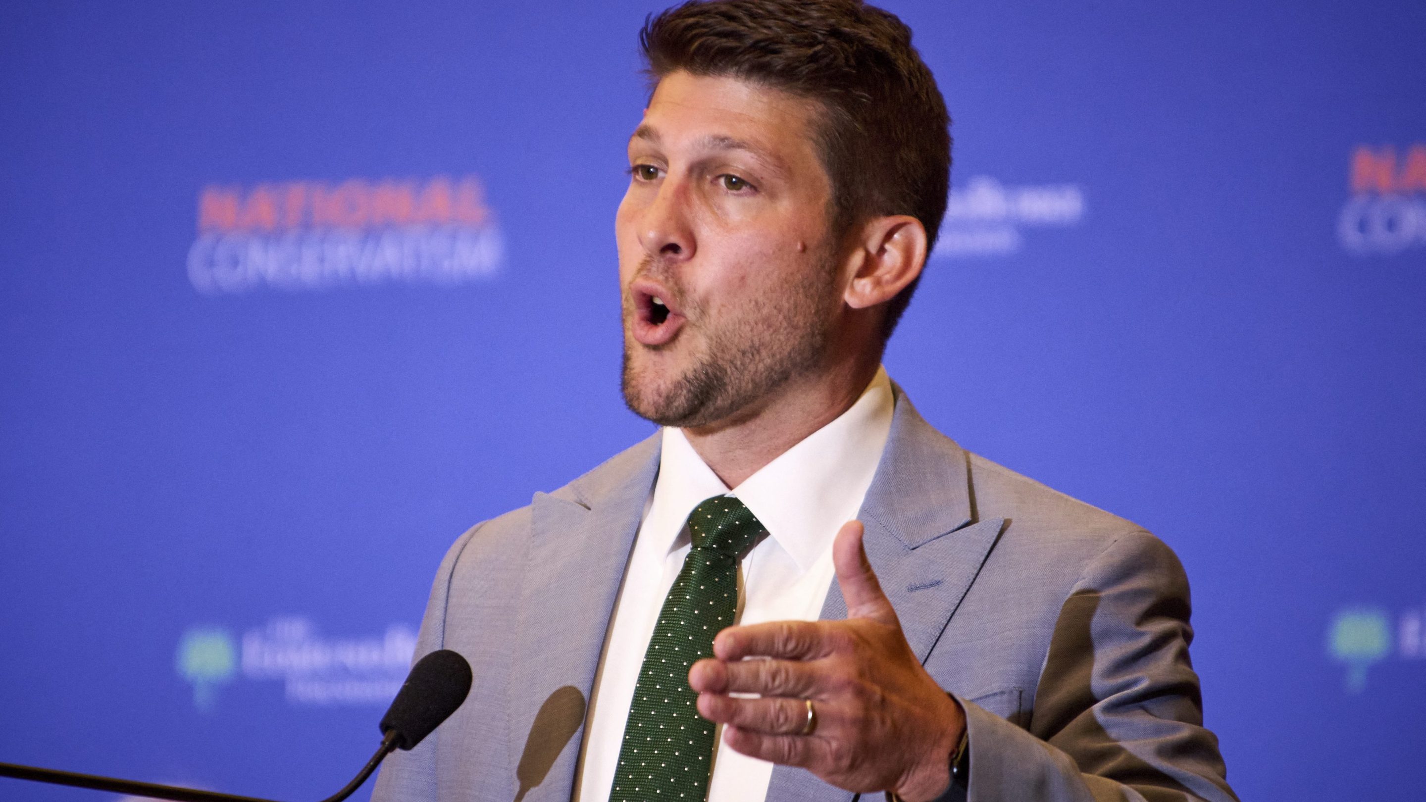 James Uthmeier speaks at the National Conservatism Conference in Washington D.C.