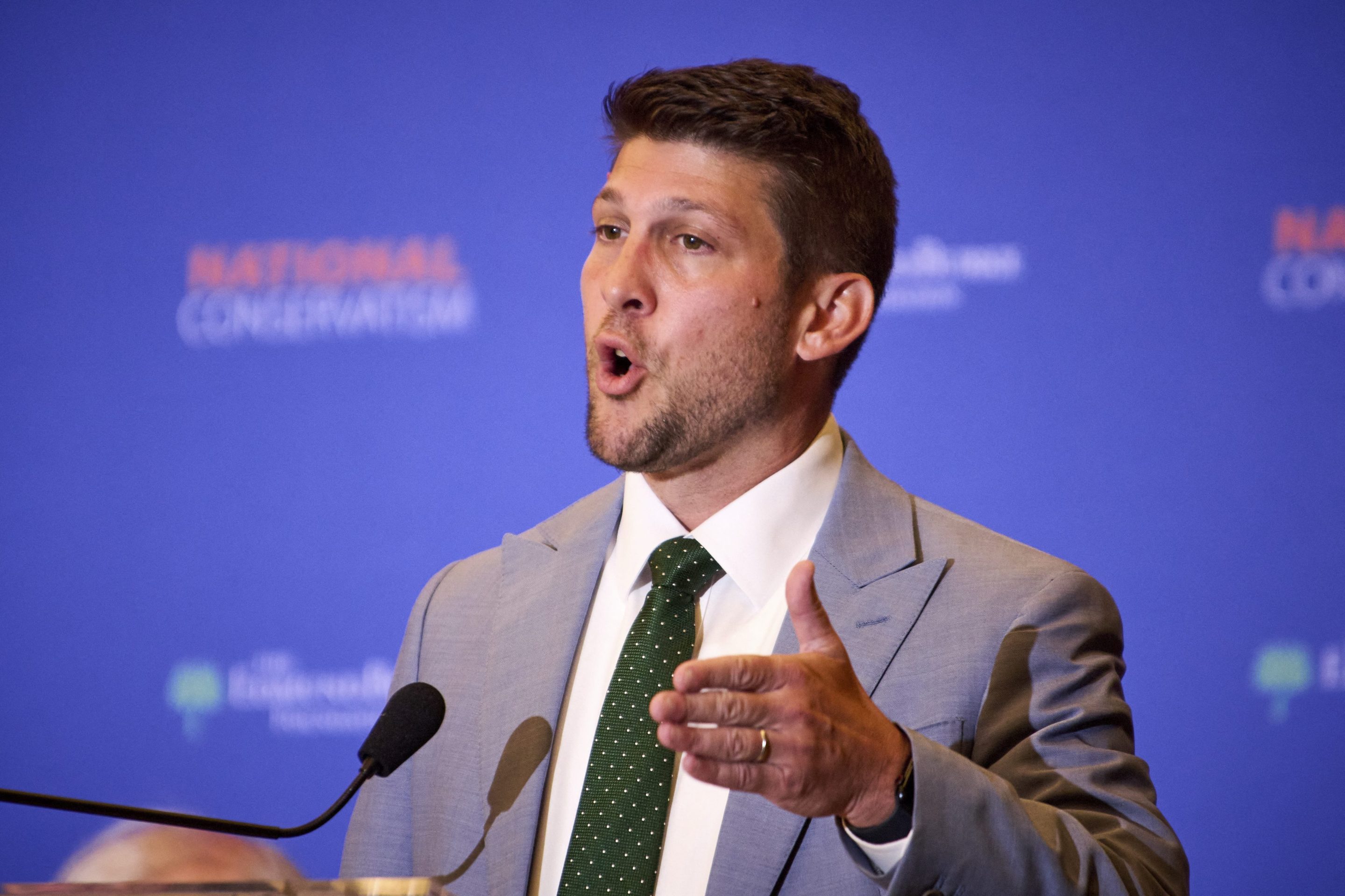 James Uthmeier speaks at the National Conservatism Conference in Washington D.C.