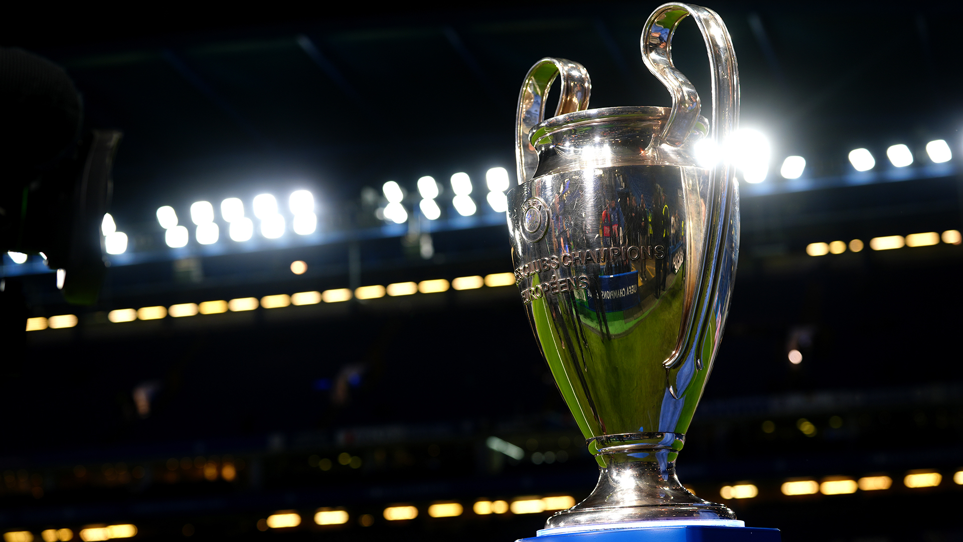 A general view of the UEFA Champions League trophy ahead of the UEFA Champions League, league phase match at Stamford Bridge, London. Picture date: Tuesday November 25, 2025.
