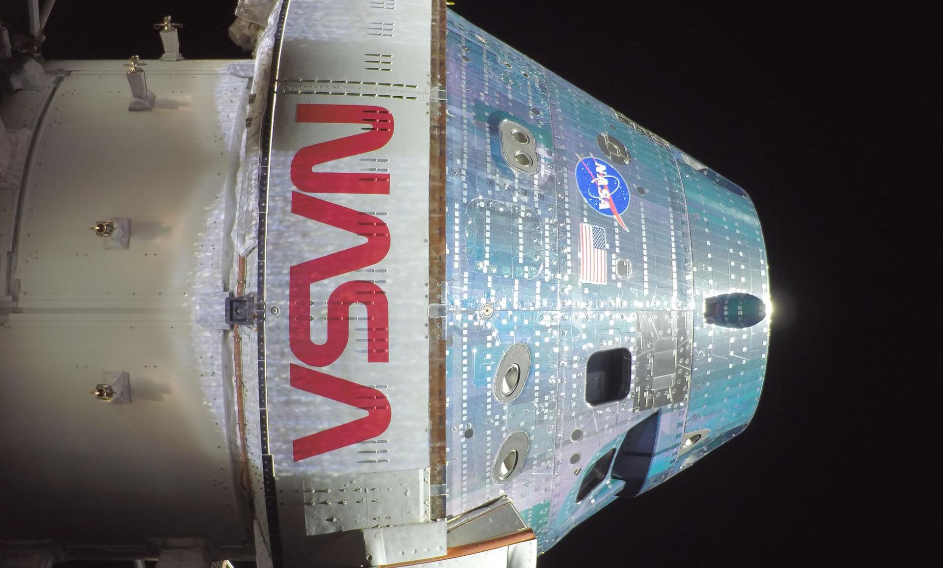 The Orion crew capsule.