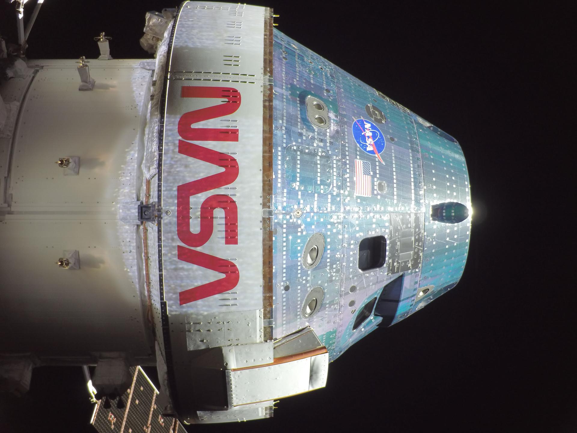 The Orion crew capsule.