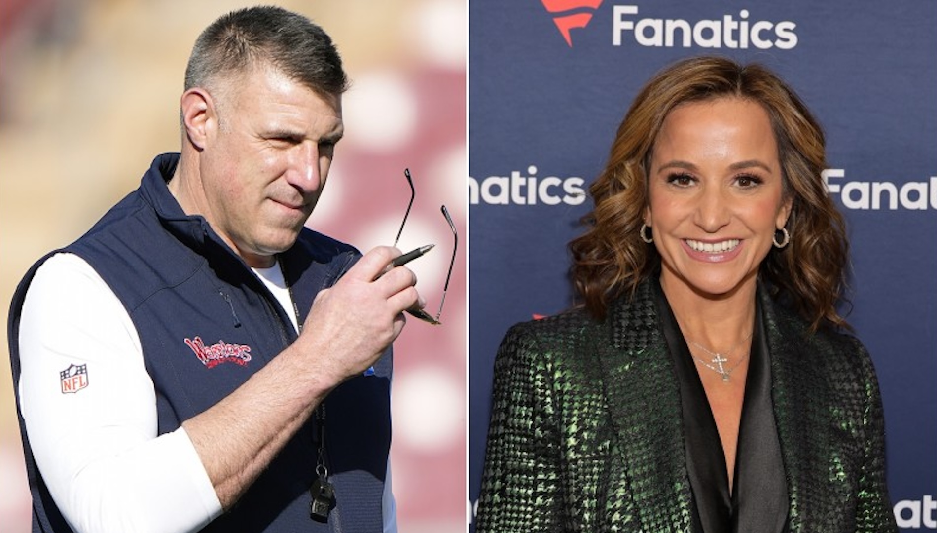 Dianna Russini and Mike Vrabel