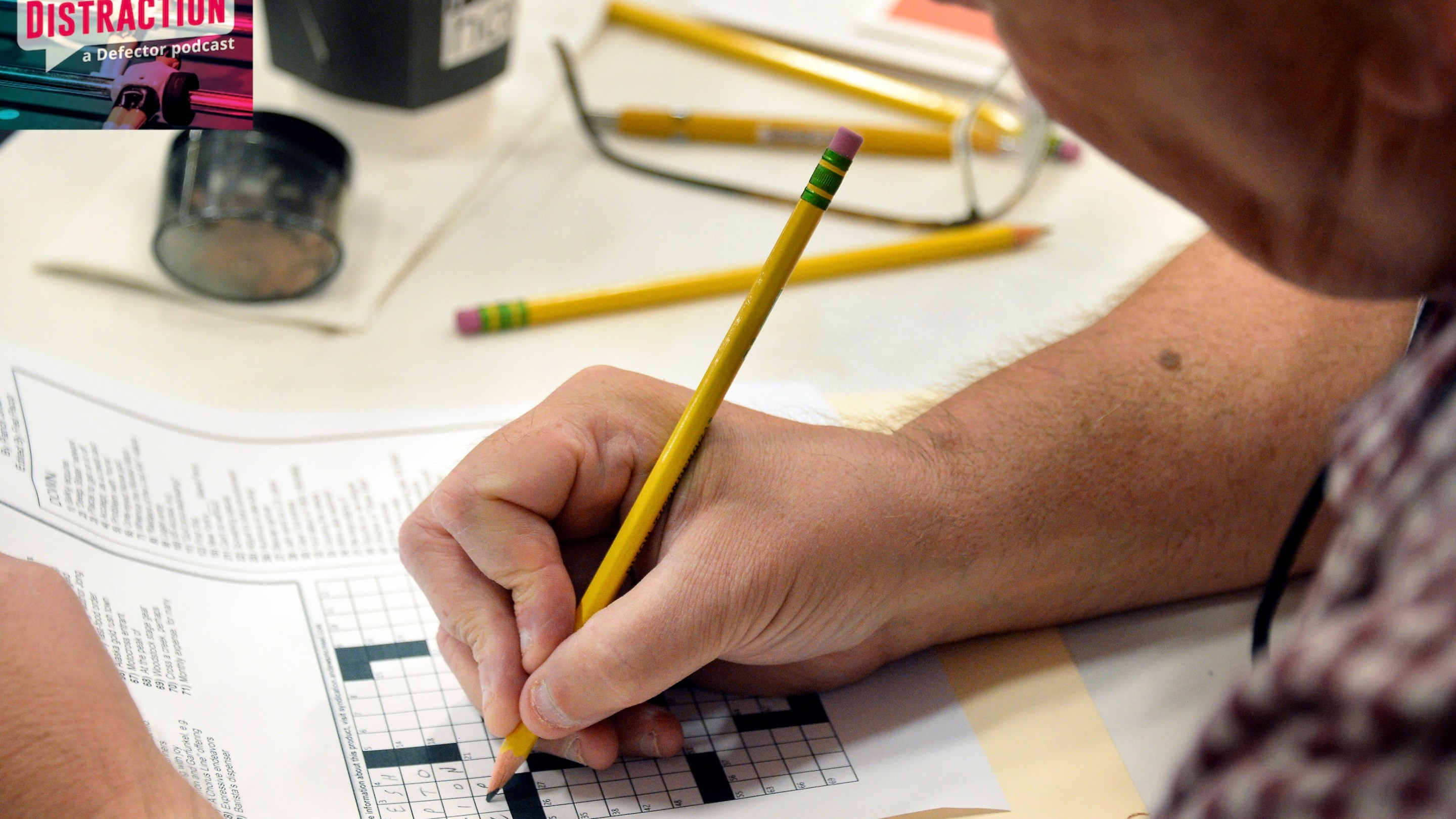 John O'Brien of Troy works on a puzzle as the Times Union hosts the inaugural Upstate Crossword Championship tournament Saturday Sept. 22, 2018 in Colonie, NY.