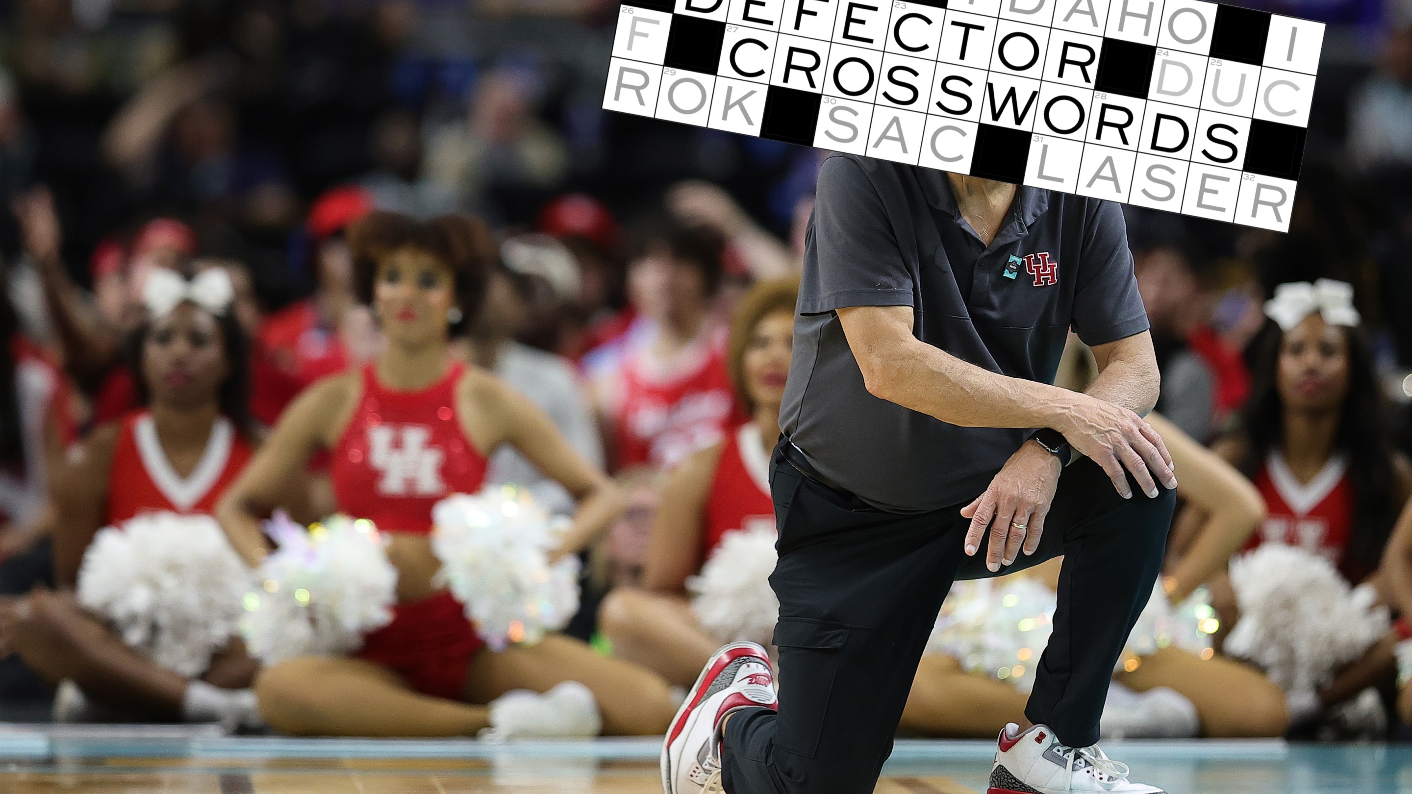 Head Coach Kelvin Sampson of the Houston Cougars reacts during the second half in the Final Four game of the NCAA Men's Basketball Tournament against the Duke Blue Devils at the Alamodome on April 05, 2025 in San Antonio, Texas.